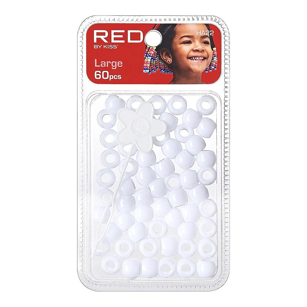 Red By Kiss Large Hair Beads (60pcs)