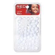 Red By Kiss Large Hair Beads (60pcs)