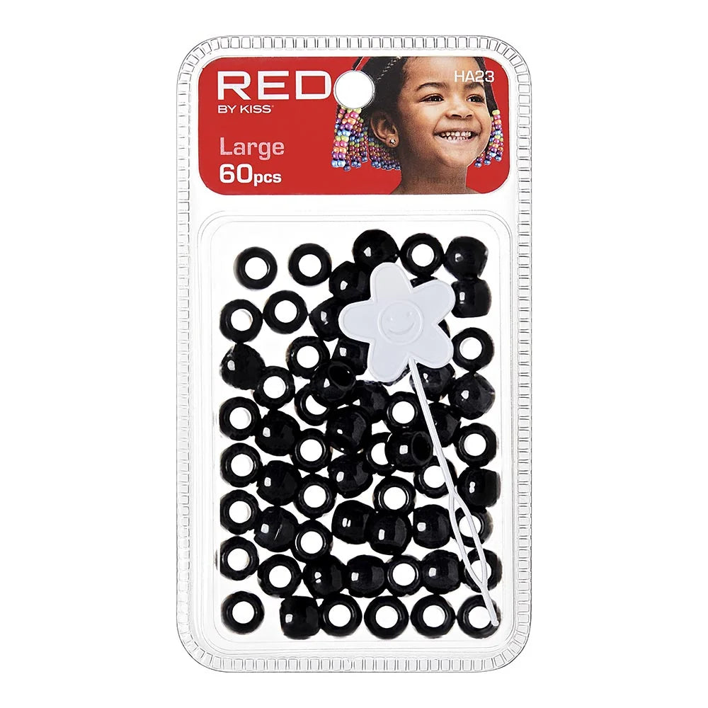 Red By Kiss Large Hair Beads (60pcs)