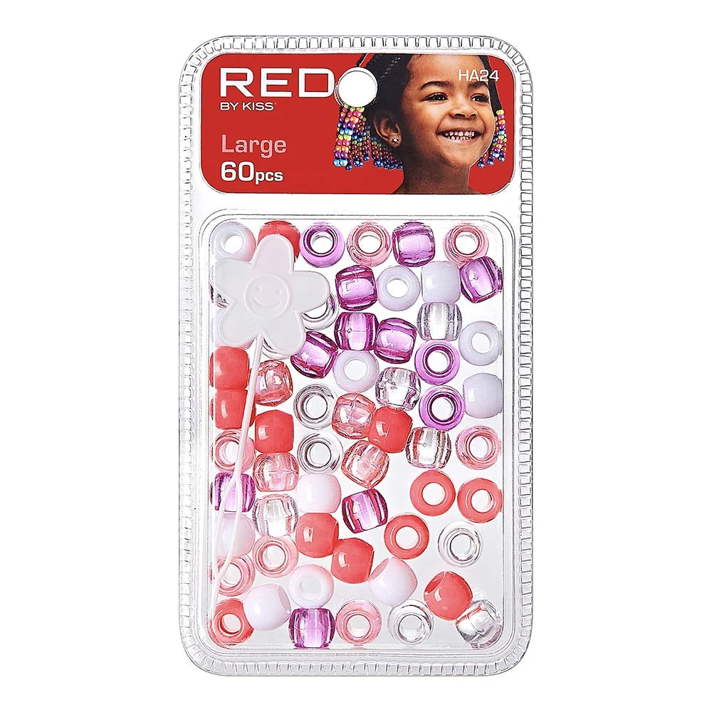 Red By Kiss Large Hair Beads (60pcs)