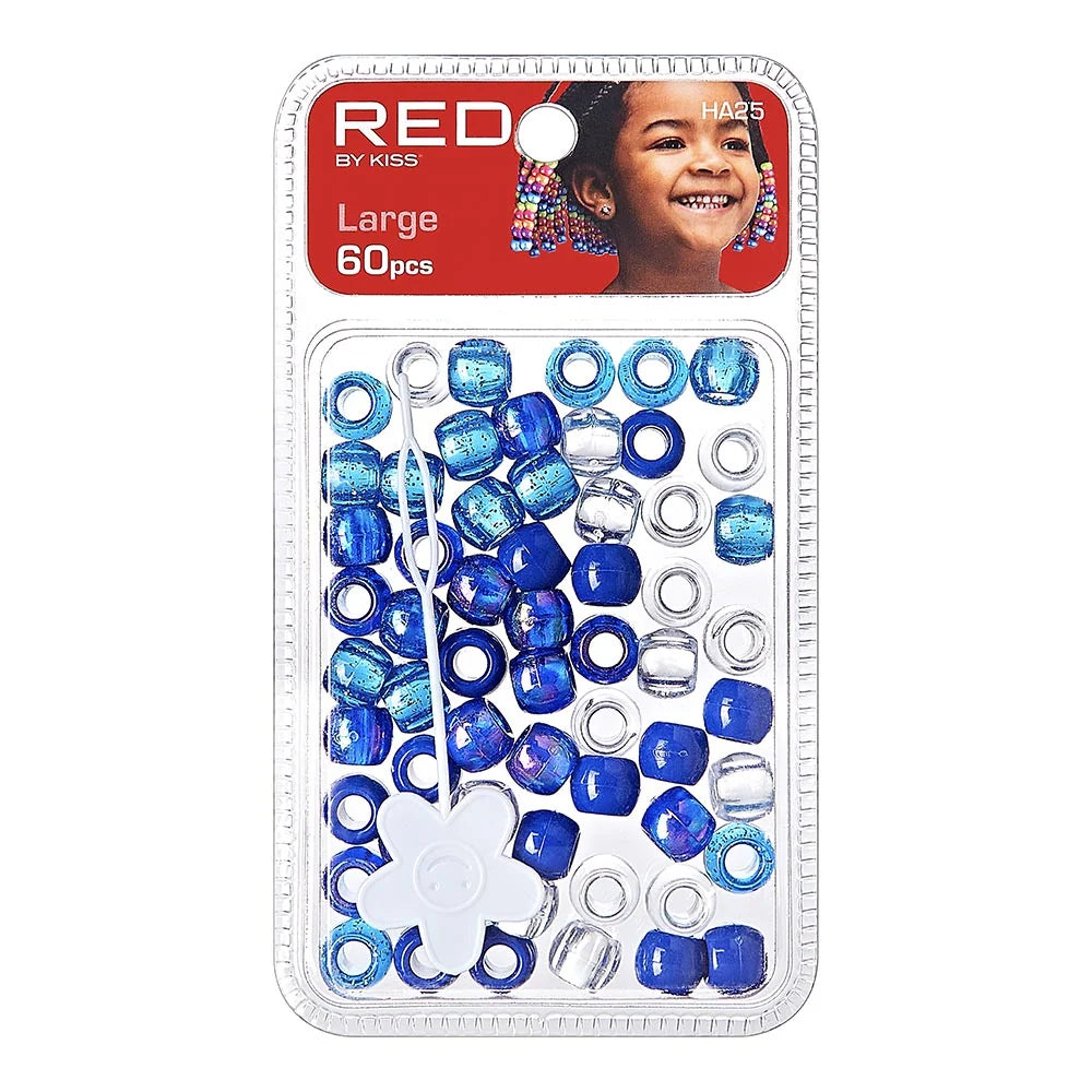 Red By Kiss Large Hair Beads (60pcs)