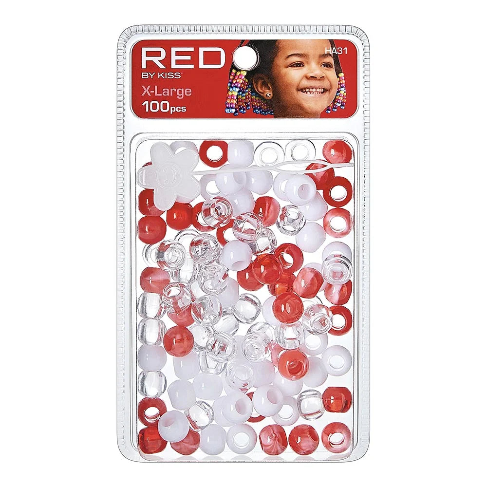 Red By Kiss X-Large Hair Beads (100pcs)