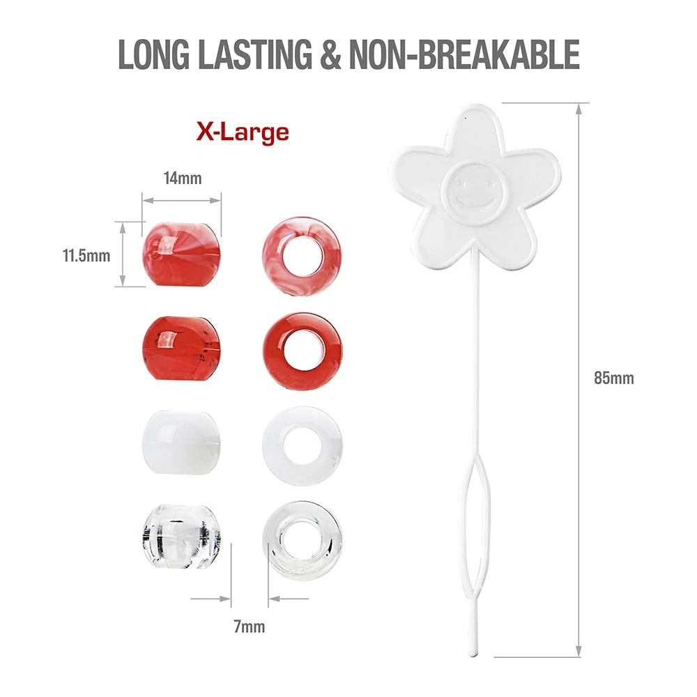 Red By Kiss X-Large Hair Beads (100pcs)