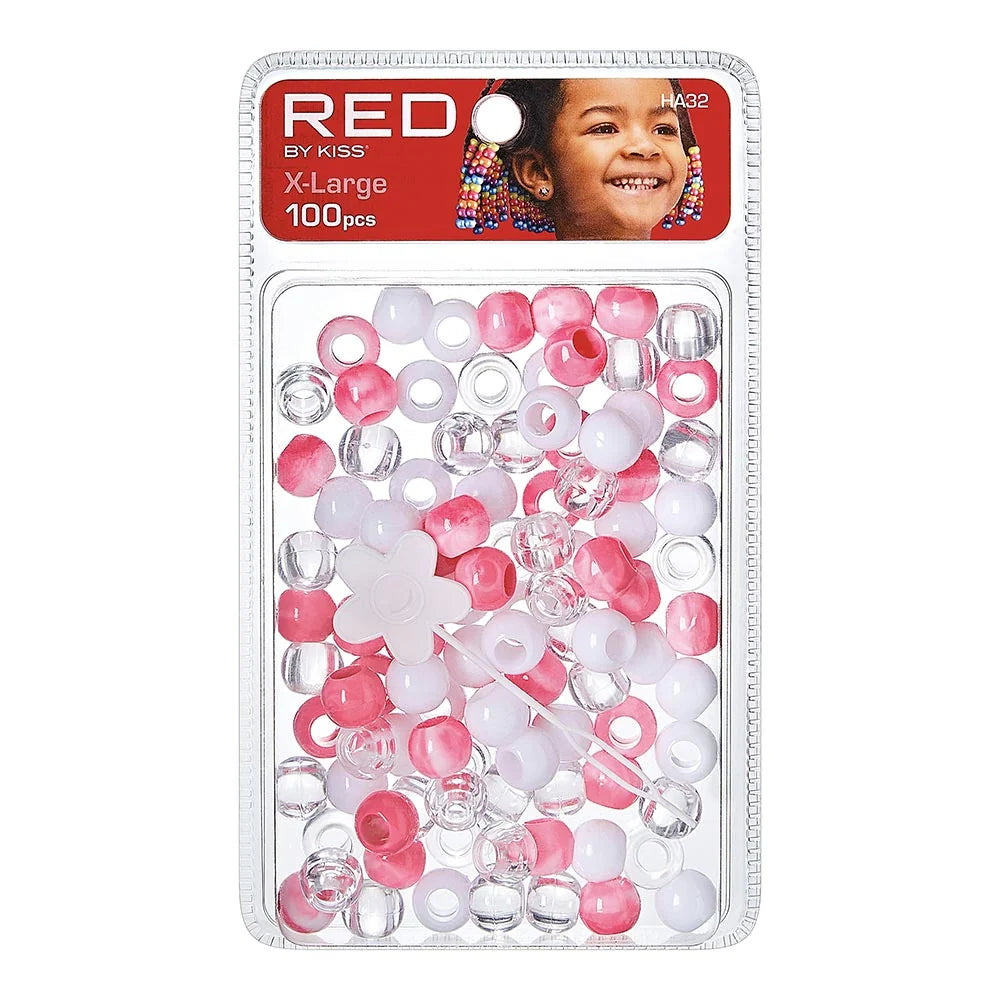 Red By Kiss X-Large Hair Beads (100pcs)