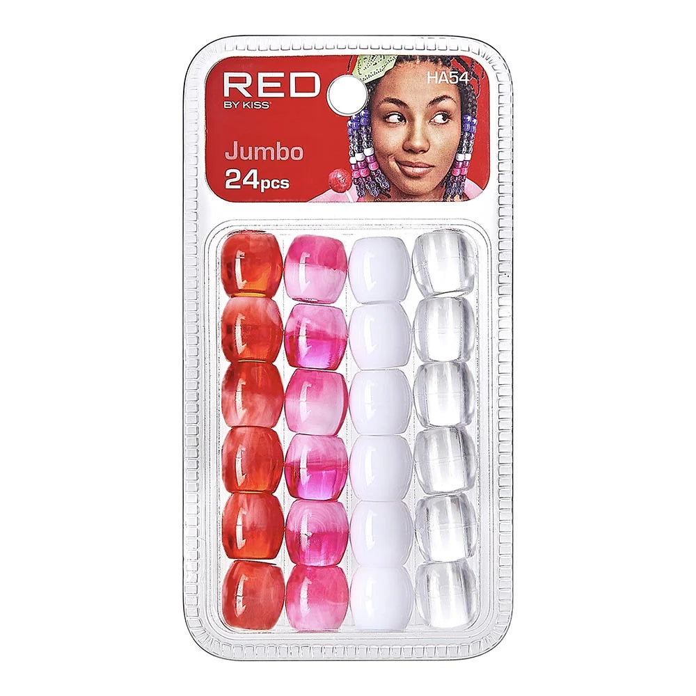 Red By Kiss Jumbo Hair Beads (24pcs)