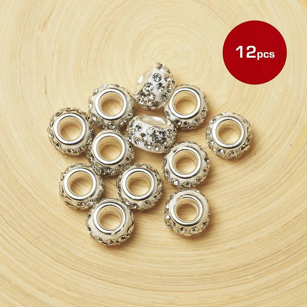 Red By Kiss Rhinestone Hair Beads (12pcs)