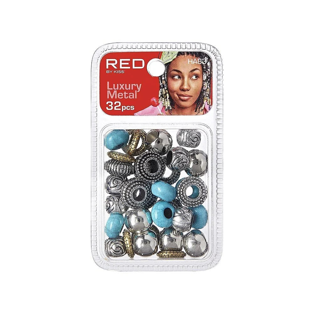 Red By Kiss Luxury Metal Hair Beads (32pcs)