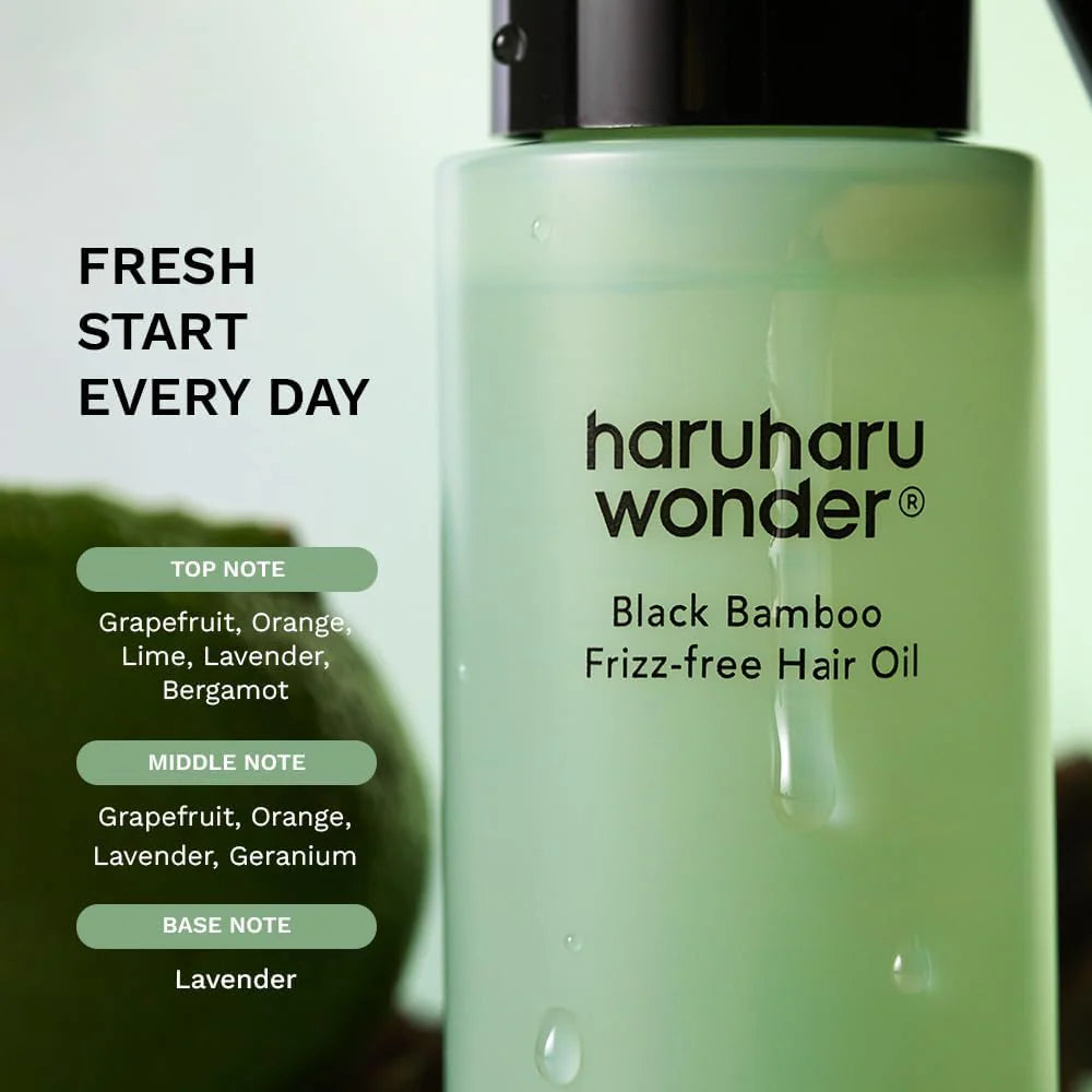 Haruharu Wonder Black Bamboo Frizz-Free Hair Oil 80ml