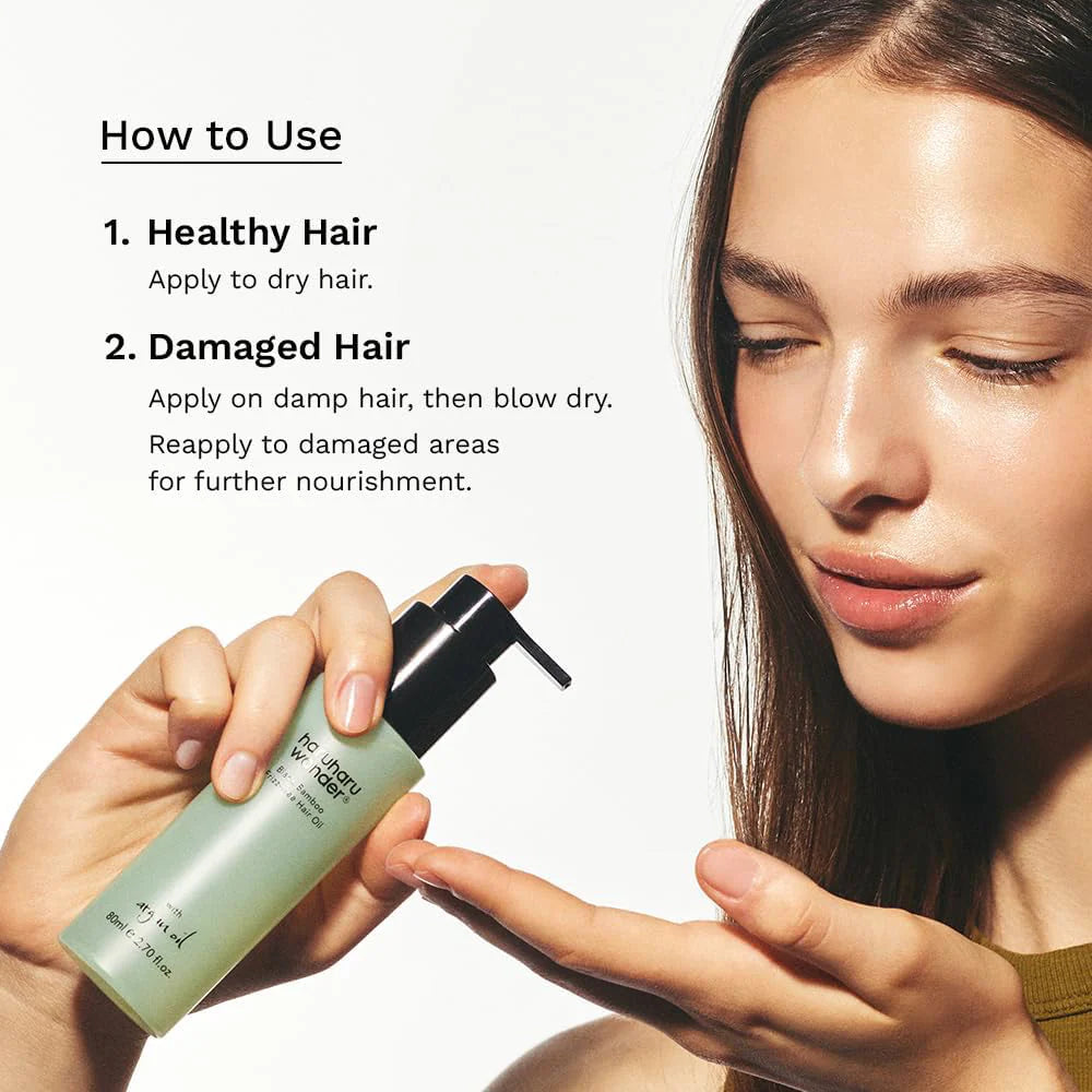 Haruharu Wonder Black Bamboo Frizz-Free Hair Oil 80ml