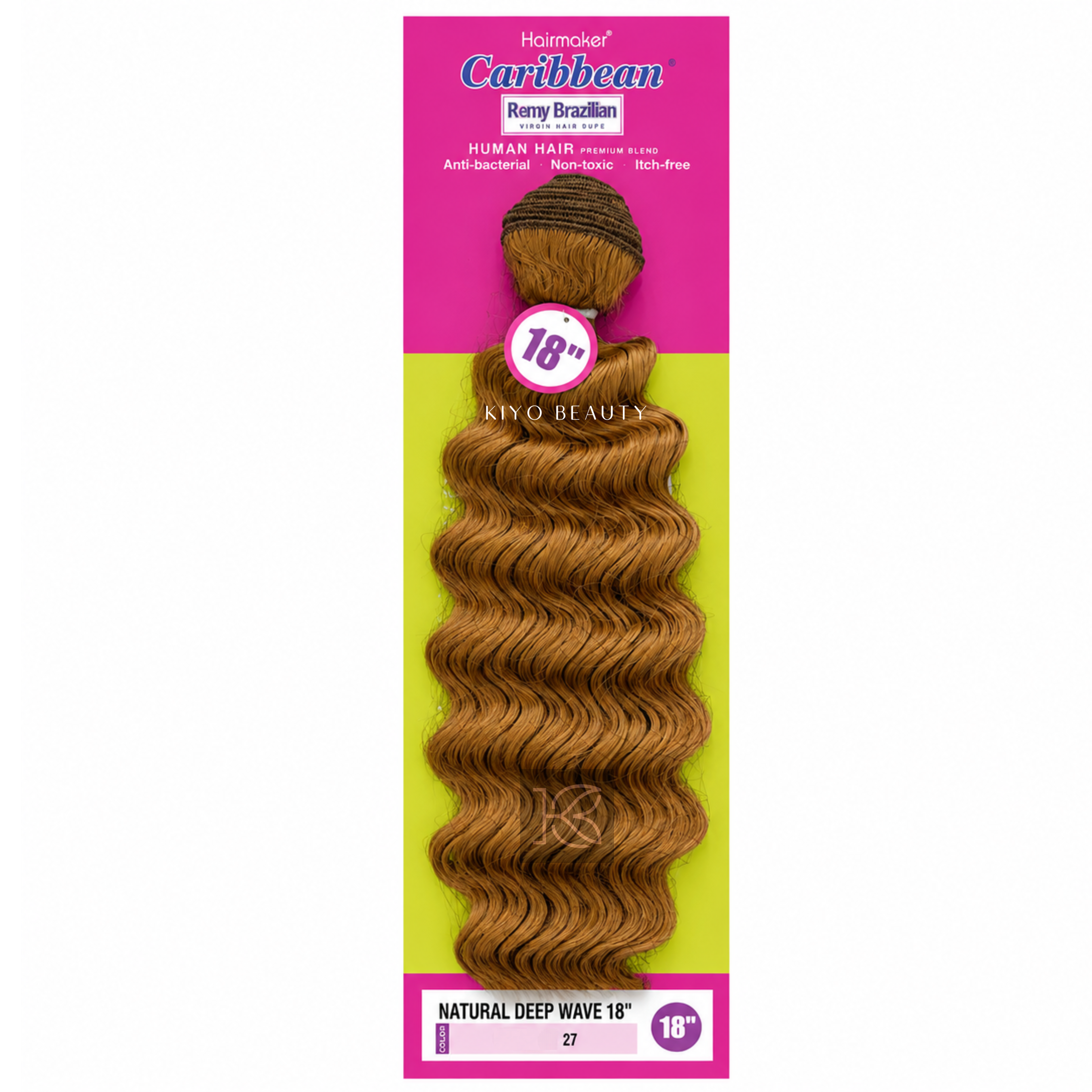 Hairmaker Remy Brazilian Natural Deep Wave 18"