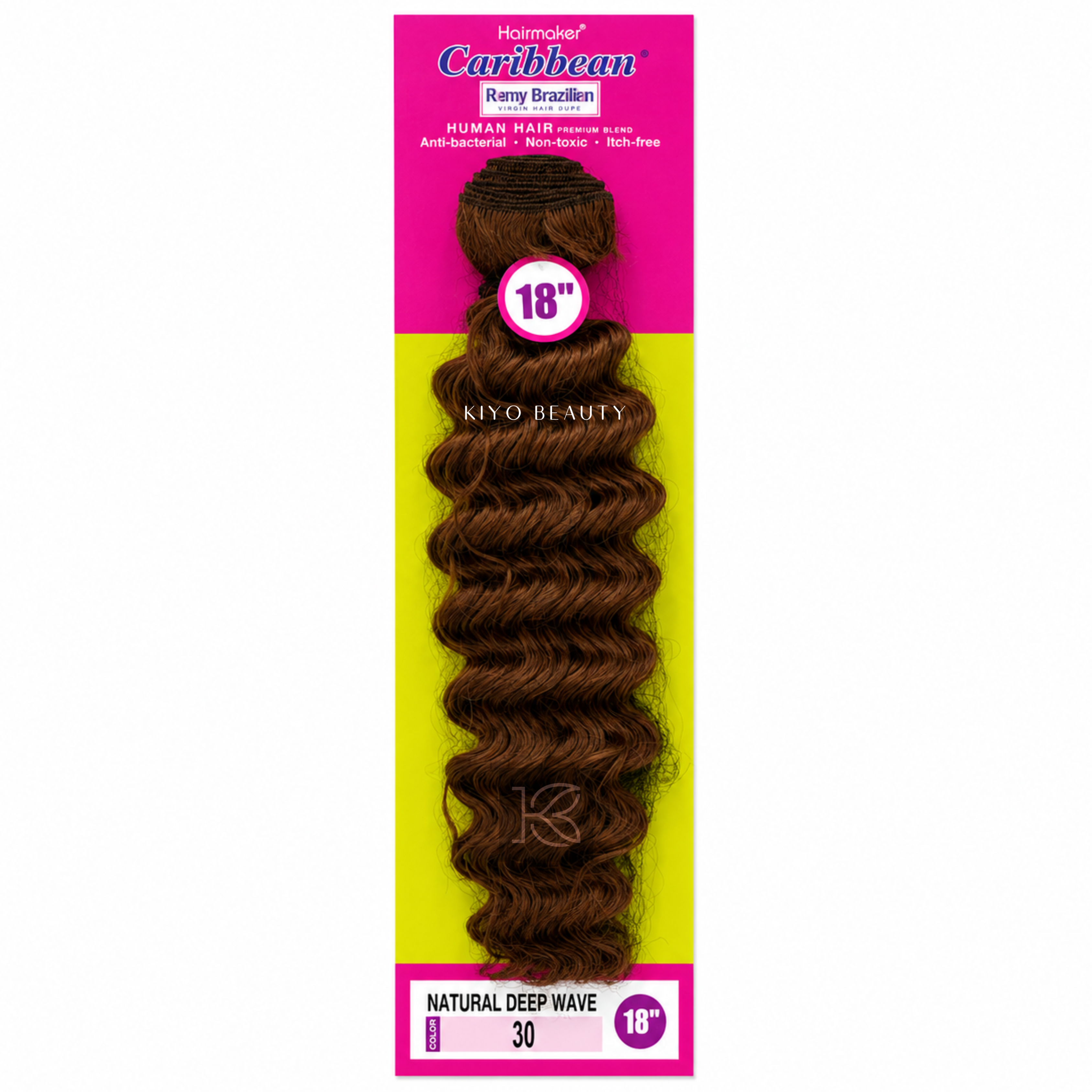 Hairmaker Remy Brazilian Natural Deep Wave 18"