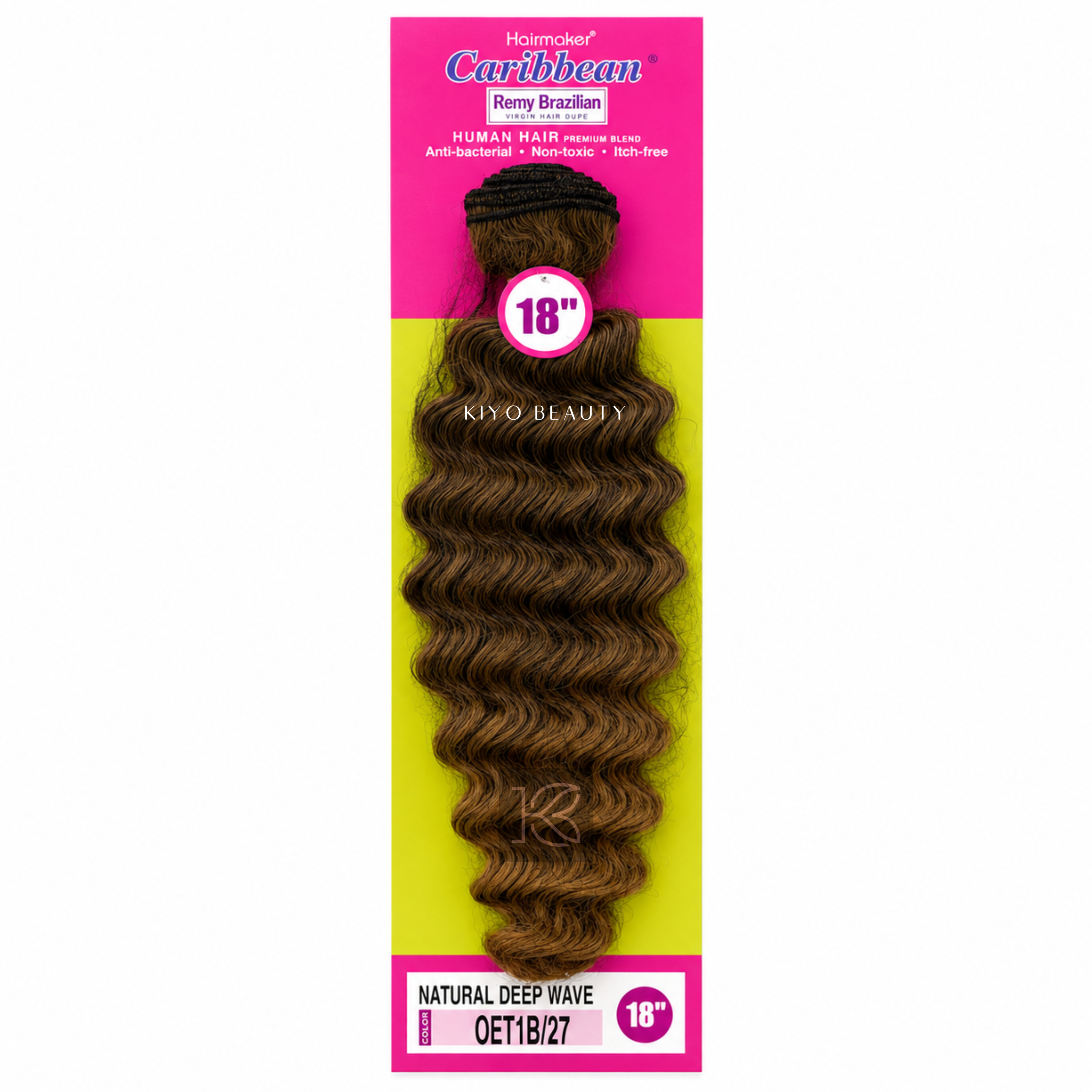 Hairmaker Remy Brazilian Natural Deep Wave 18"