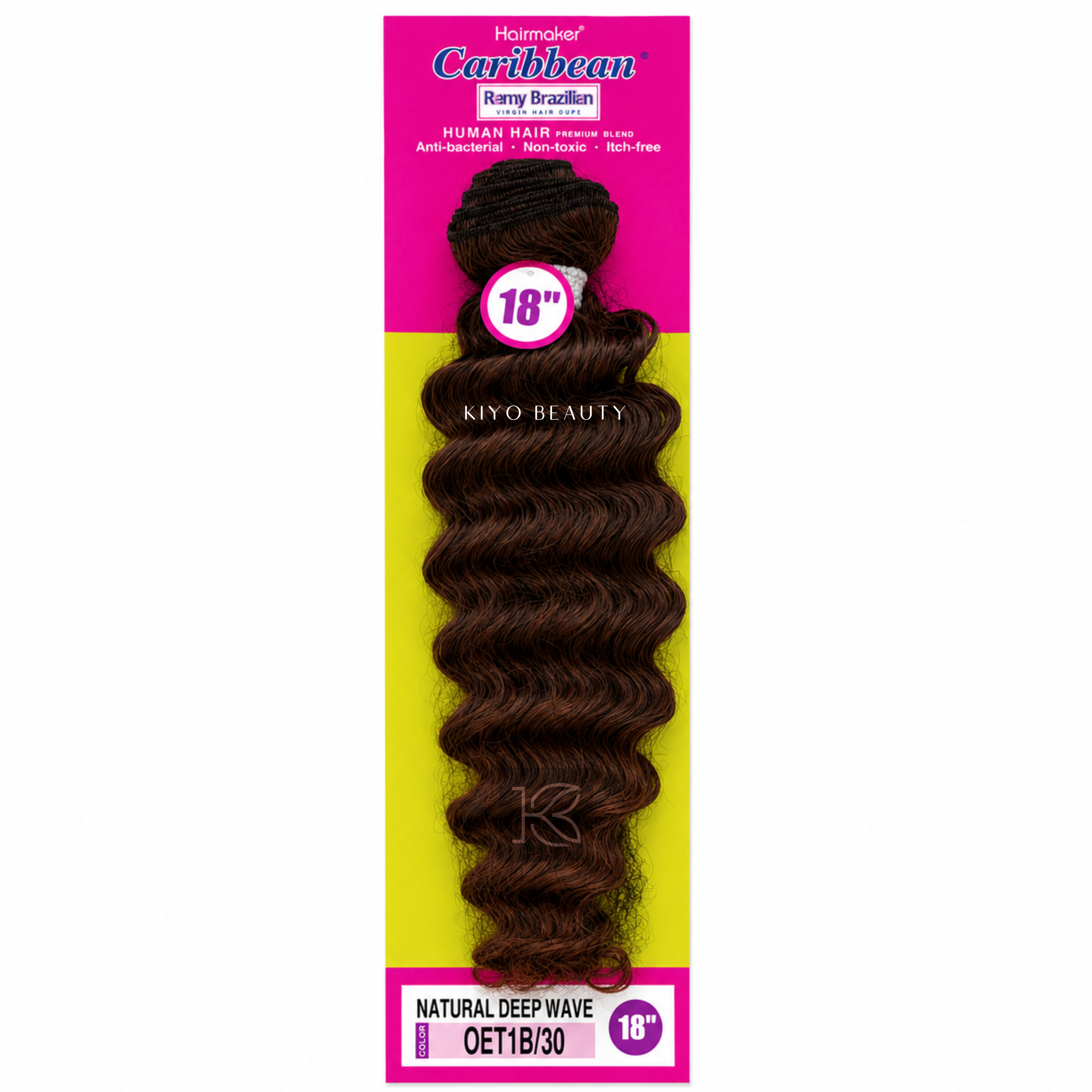 Hairmaker Remy Brazilian Natural Deep Wave 18"
