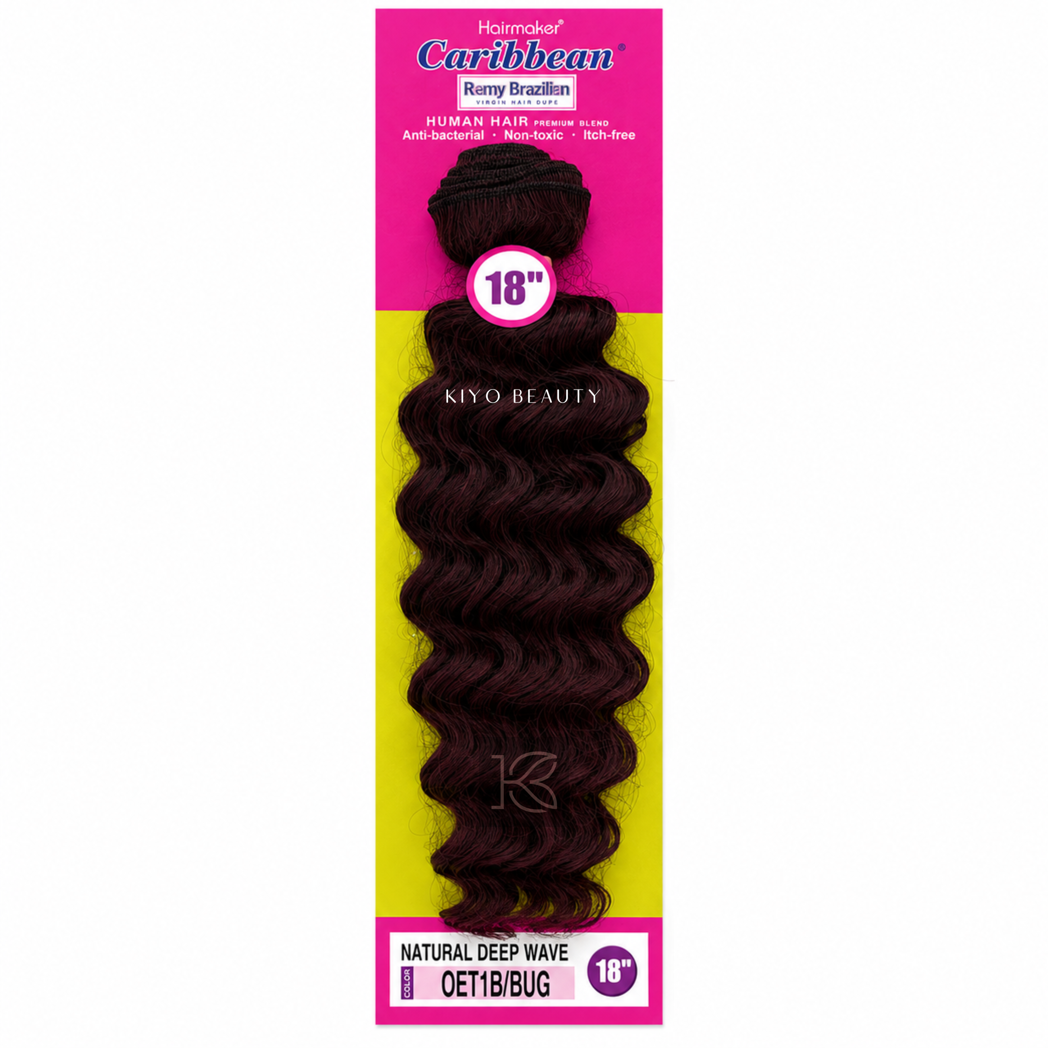 Hairmaker Remy Brazilian Natural Deep Wave 18"