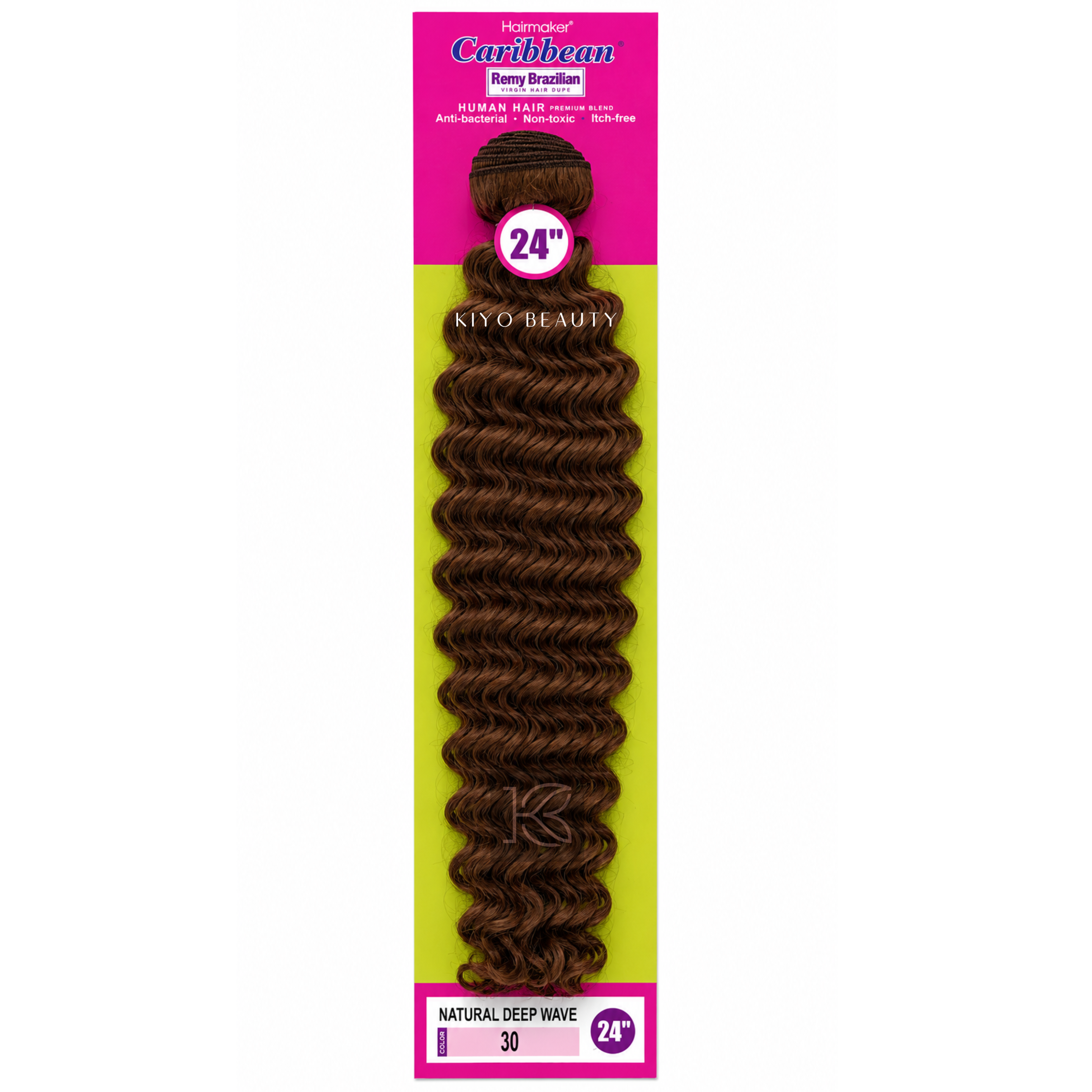 Hairmaker Remy Brazilian Natural Deep Wave 24" 30