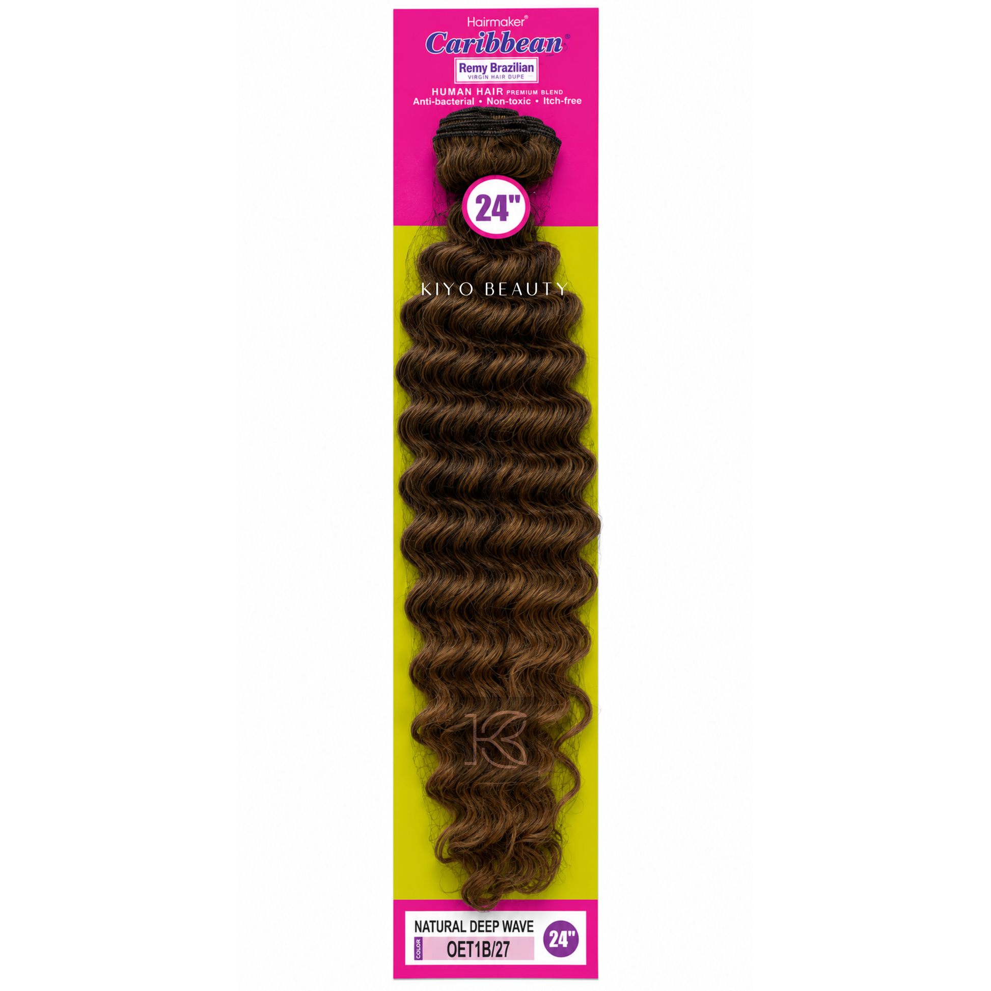 Hairmaker Remy Brazilian Natural Deep Wave 24" OET1B/27
