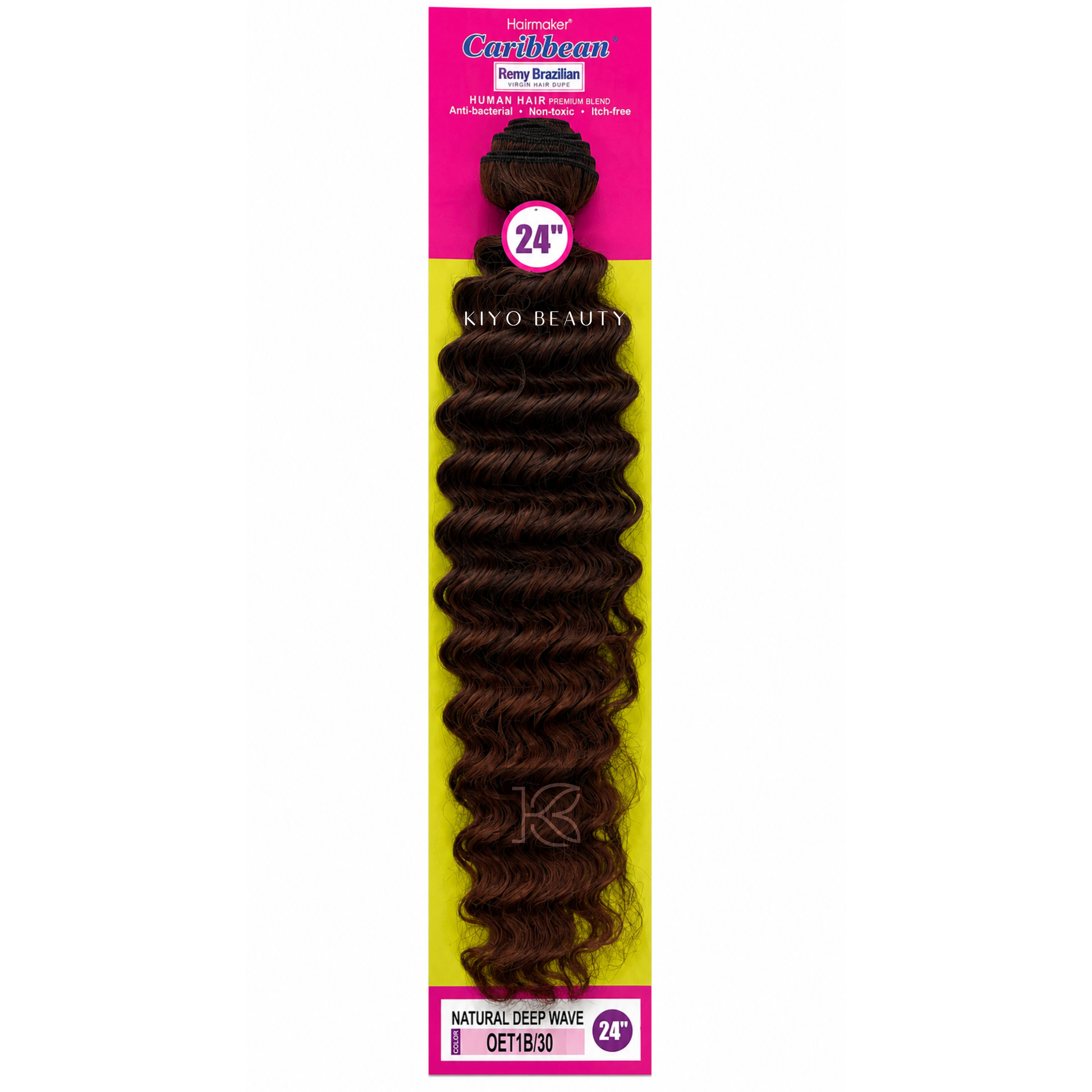 Hairmaker Remy Brazilian Natural Deep Wave 24" OET1B/30