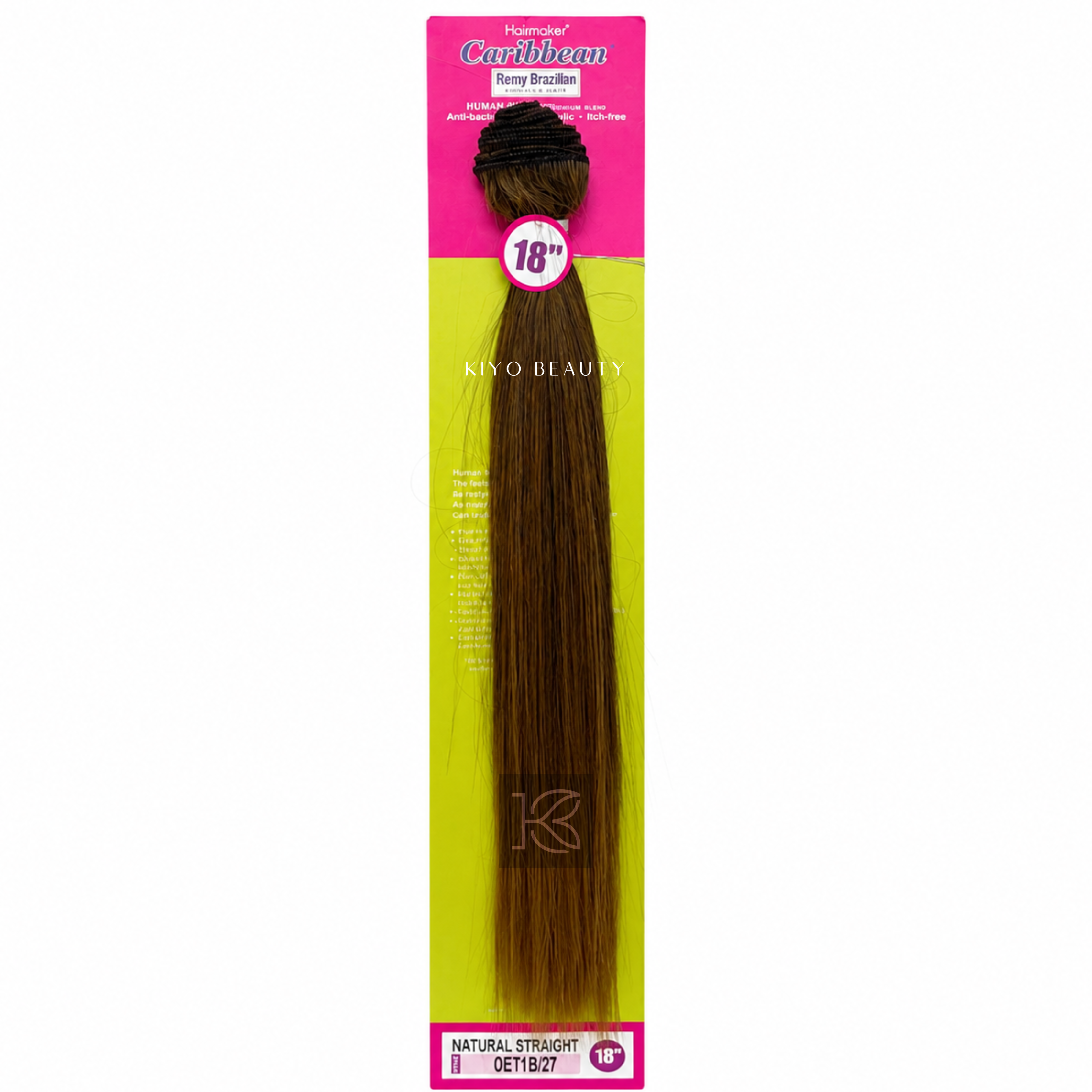 Hairmaker Remy Brazilian Natural Straight 18" OET1B/27