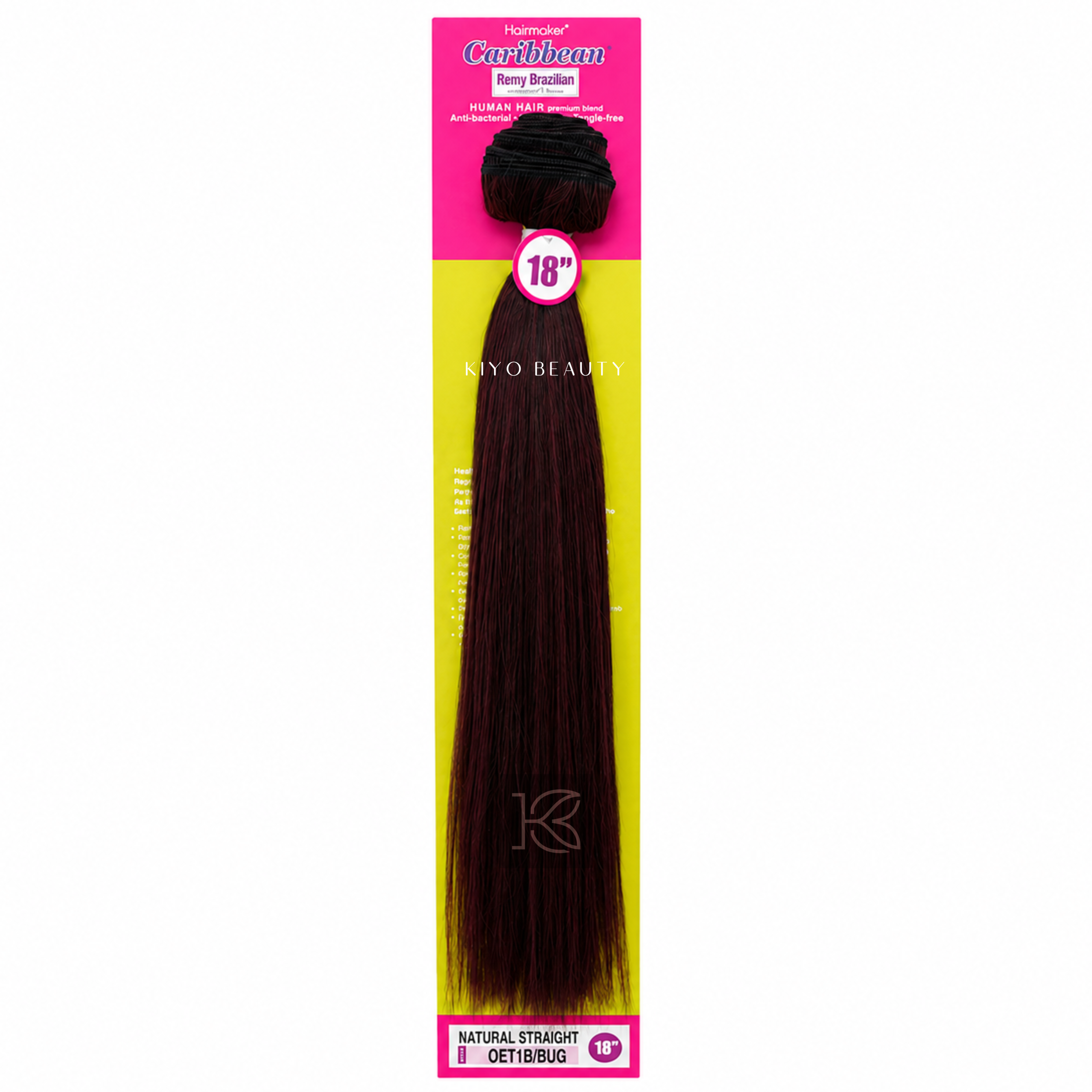 Hairmaker Remy Brazilian Natural Straight 18" OET1B/BUG