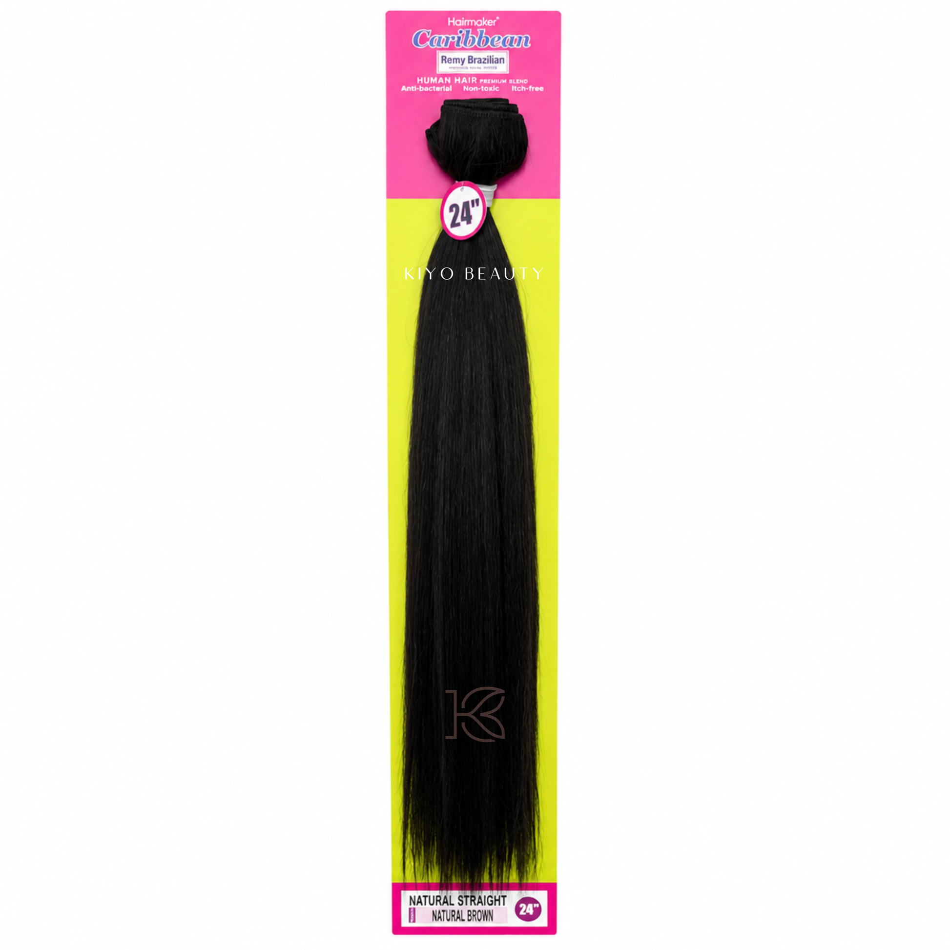 Hairmaker Remy Brazilian Natural Straight 24" Natural Brown