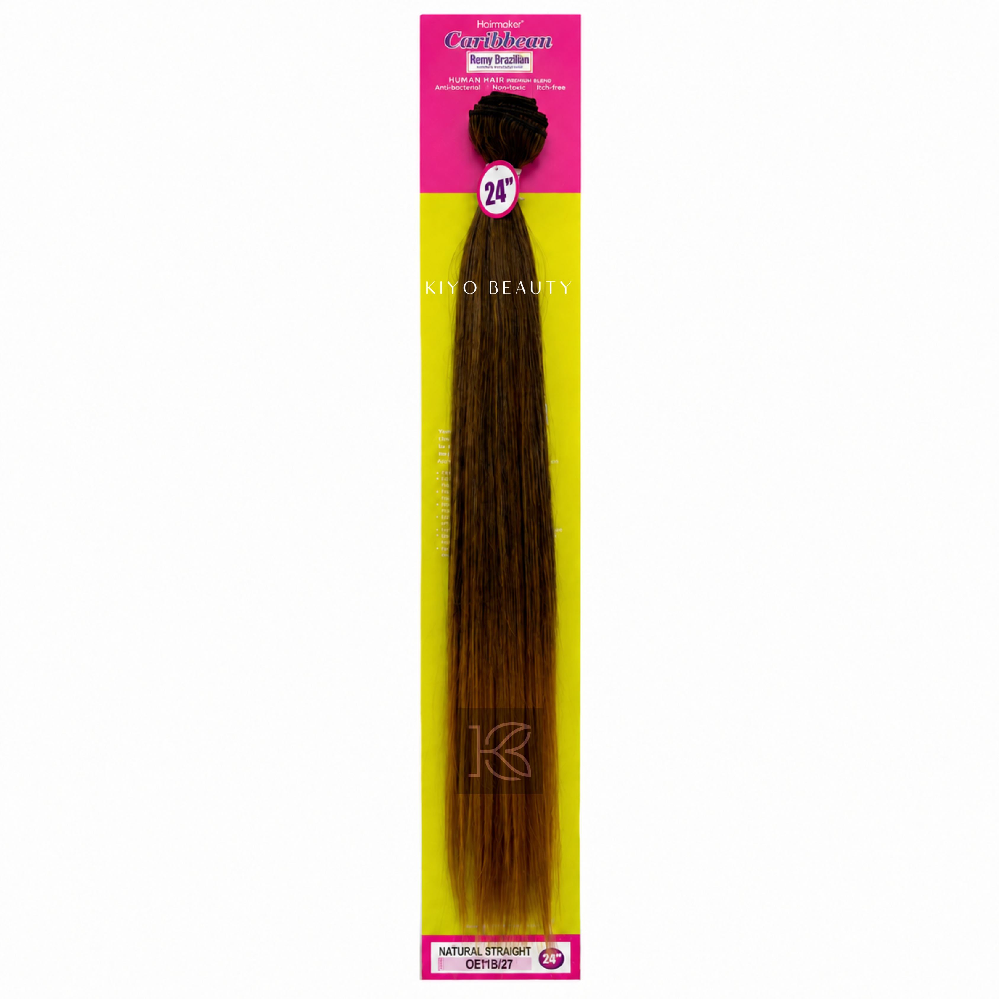 Hairmaker Remy Brazilian Natural Straight 24" OET1B/27