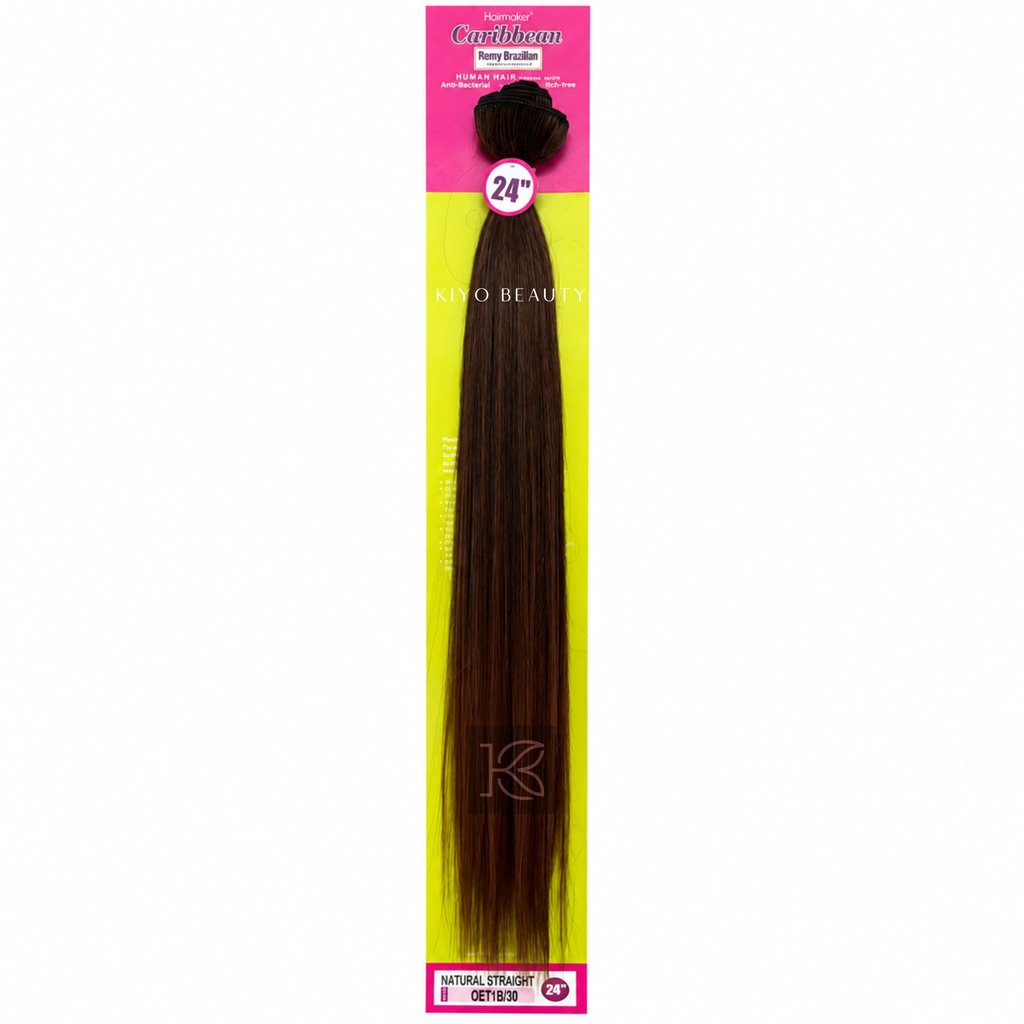 Hairmaker Remy Brazilian Natural Straight 24" OET1B/30