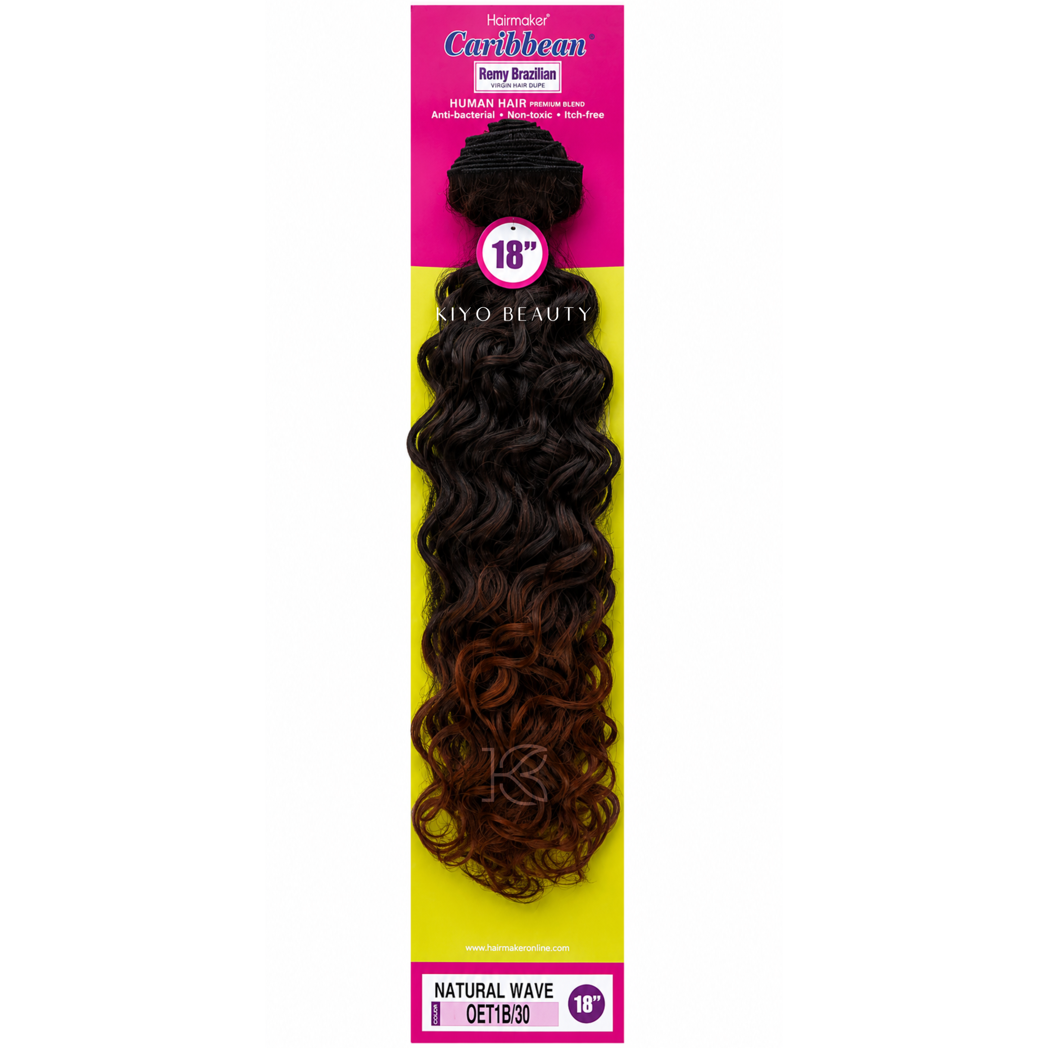 Hairmaker Remy Brazilian Natural Wave 18" OET1B/30