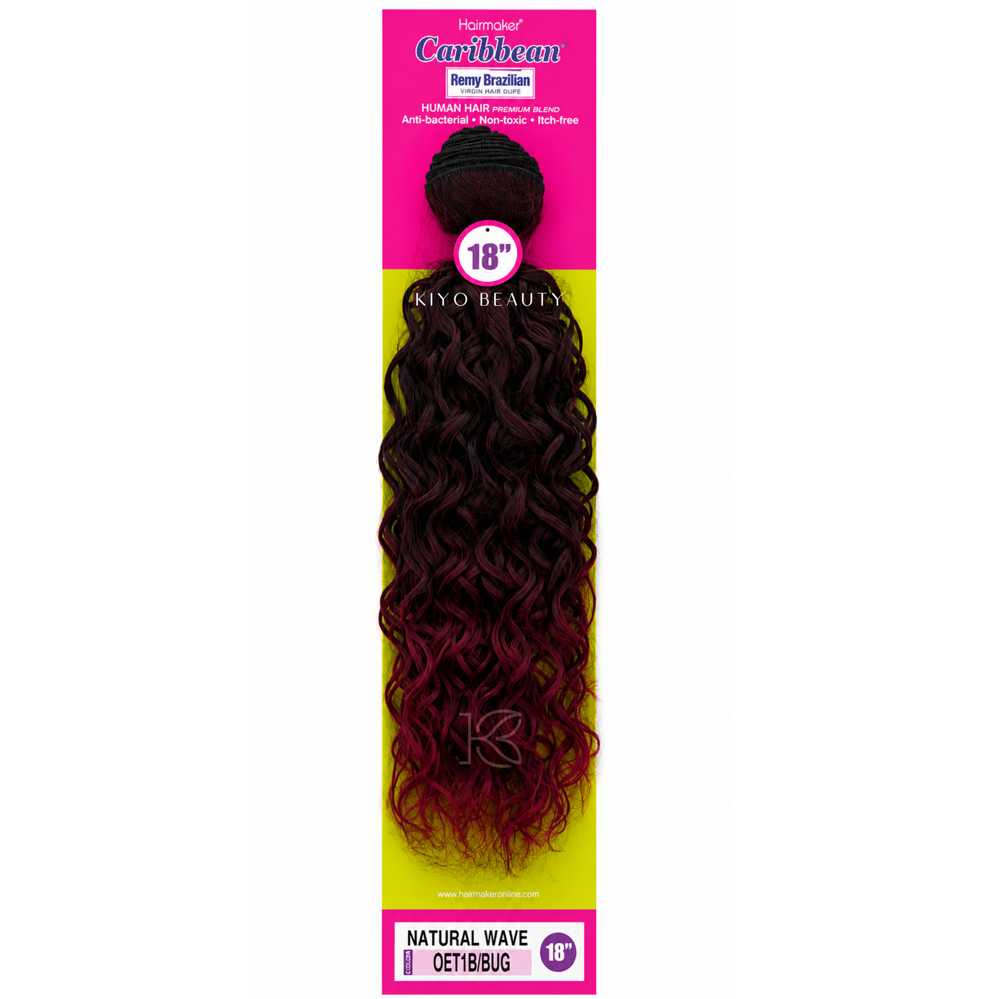 Hairmaker Remy Brazilian Natural Wave 18" OET1B/BUG