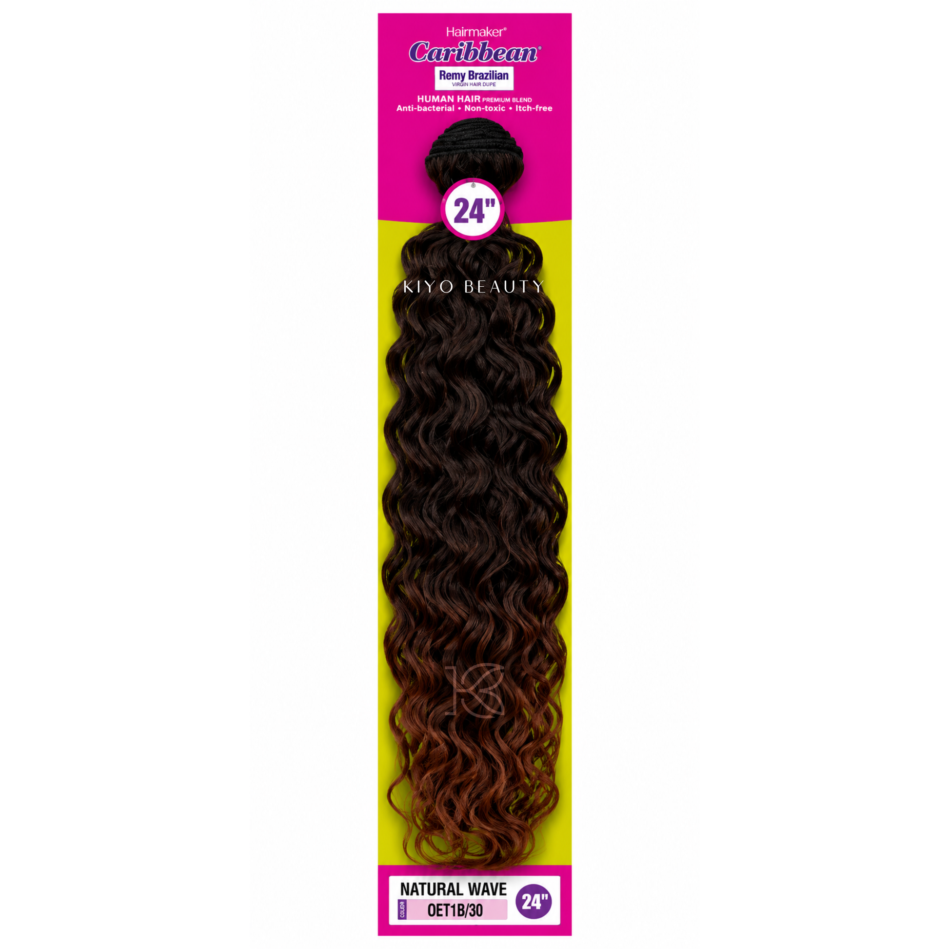 Hairmaker Remy Brazilian Natural Wave 24" OET/1B30