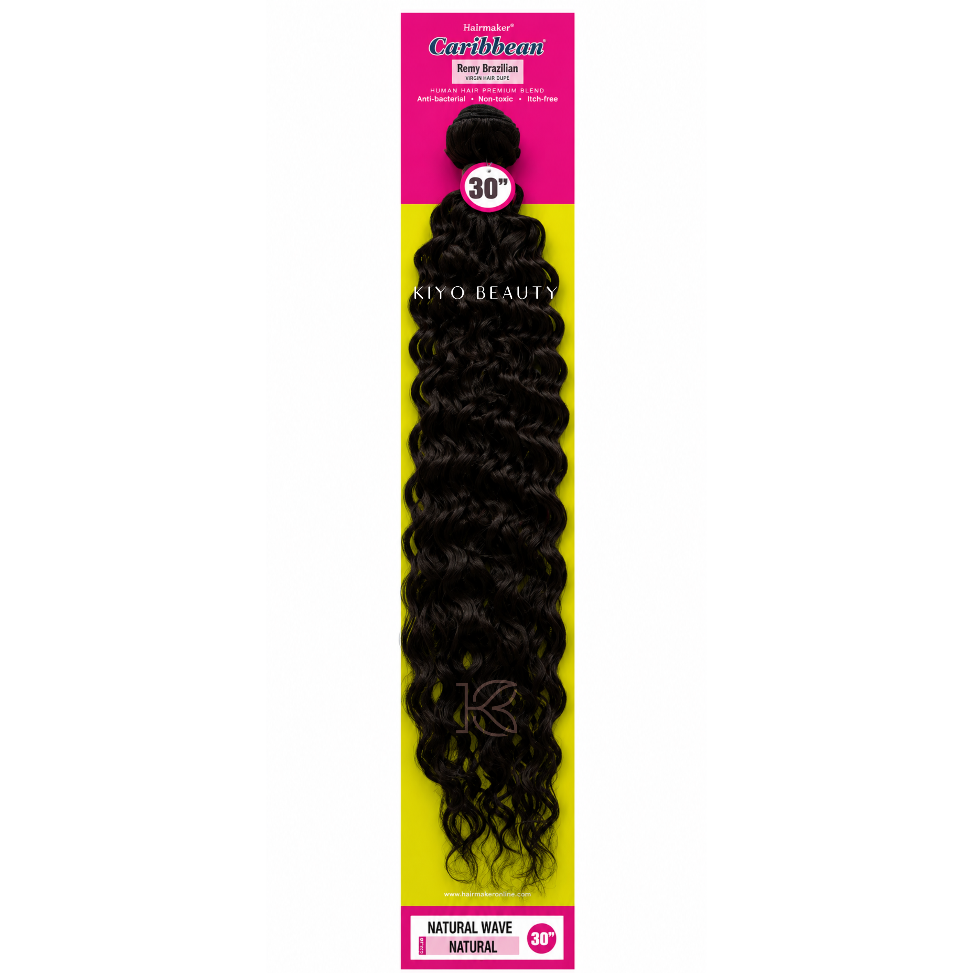 Hairmaker Remy Brazilian Natural Wave 30" Natural