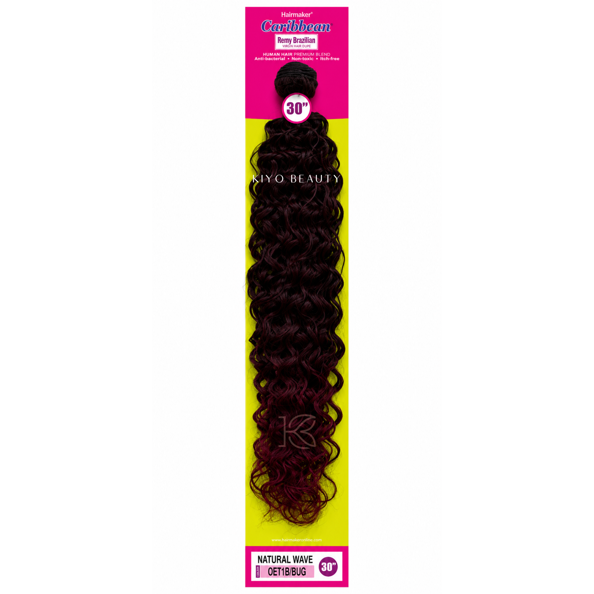 Hairmaker Remy Brazilian Natural Wave 30" OET1B/BUG