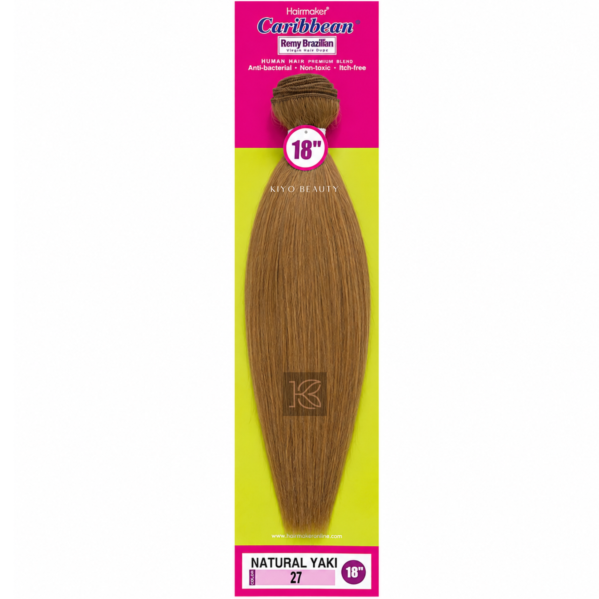 Hairmaker Remy Brazilian Natural Yaki 18" (27)