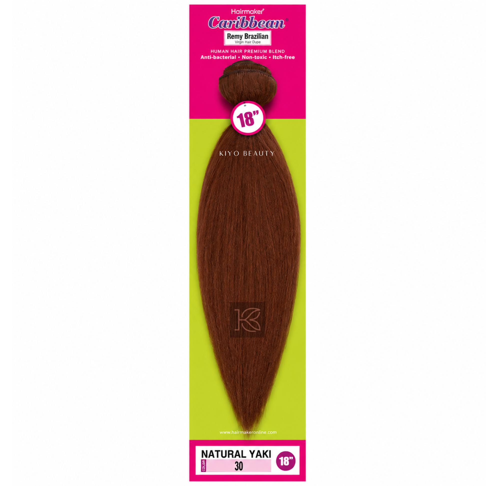 Hairmaker Remy Brazilian Natural Yaki 18" (30)