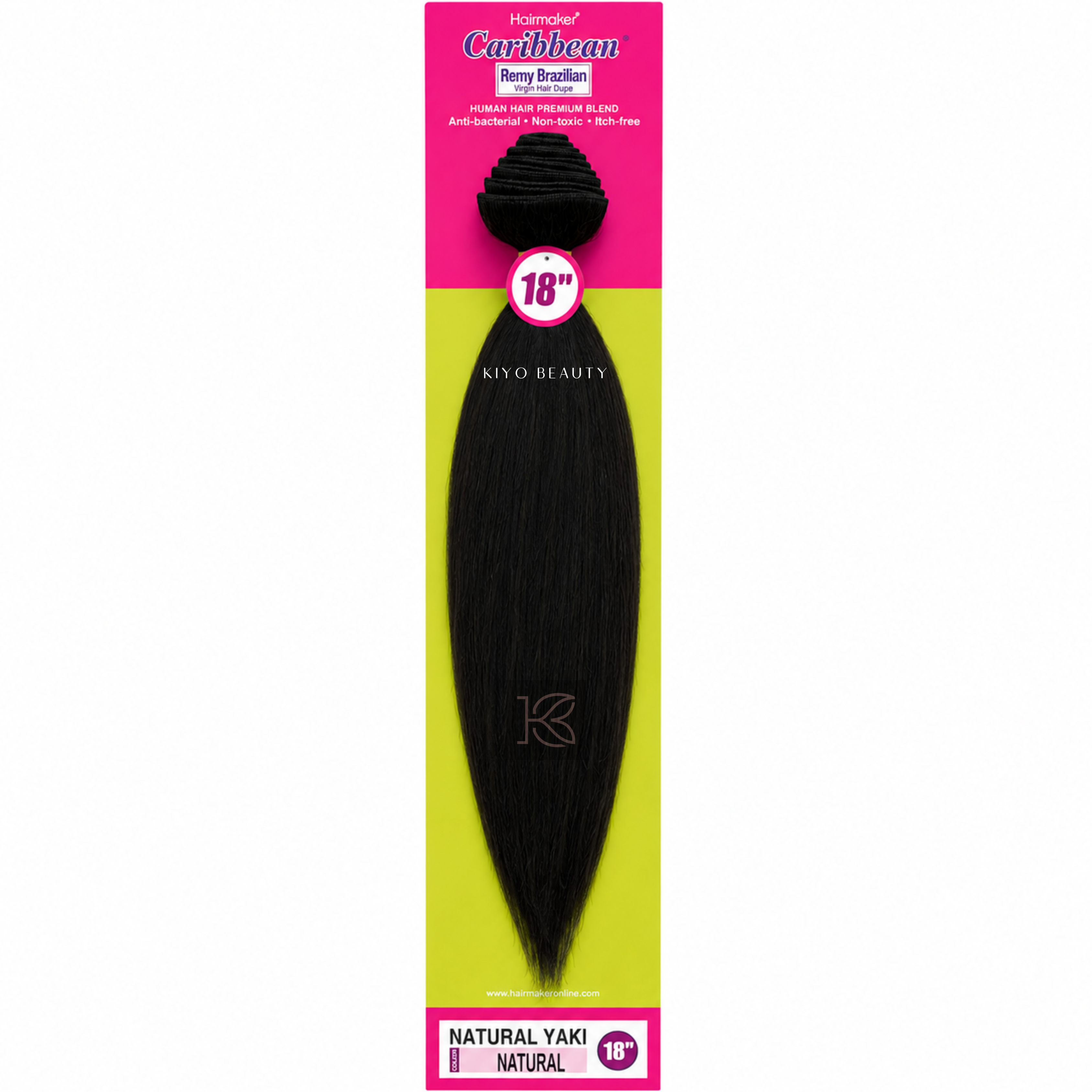 Hairmaker Remy Brazilian Natural Yaki 18" (Natural)