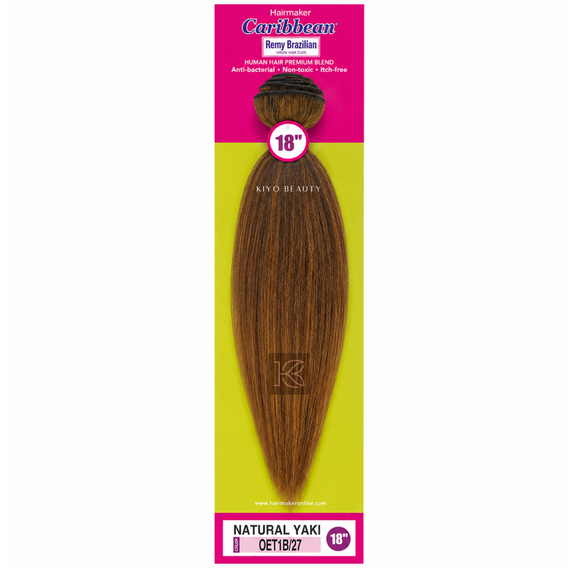 Hairmaker Remy Brazilian Natural Yaki 18" (OET1B/27)