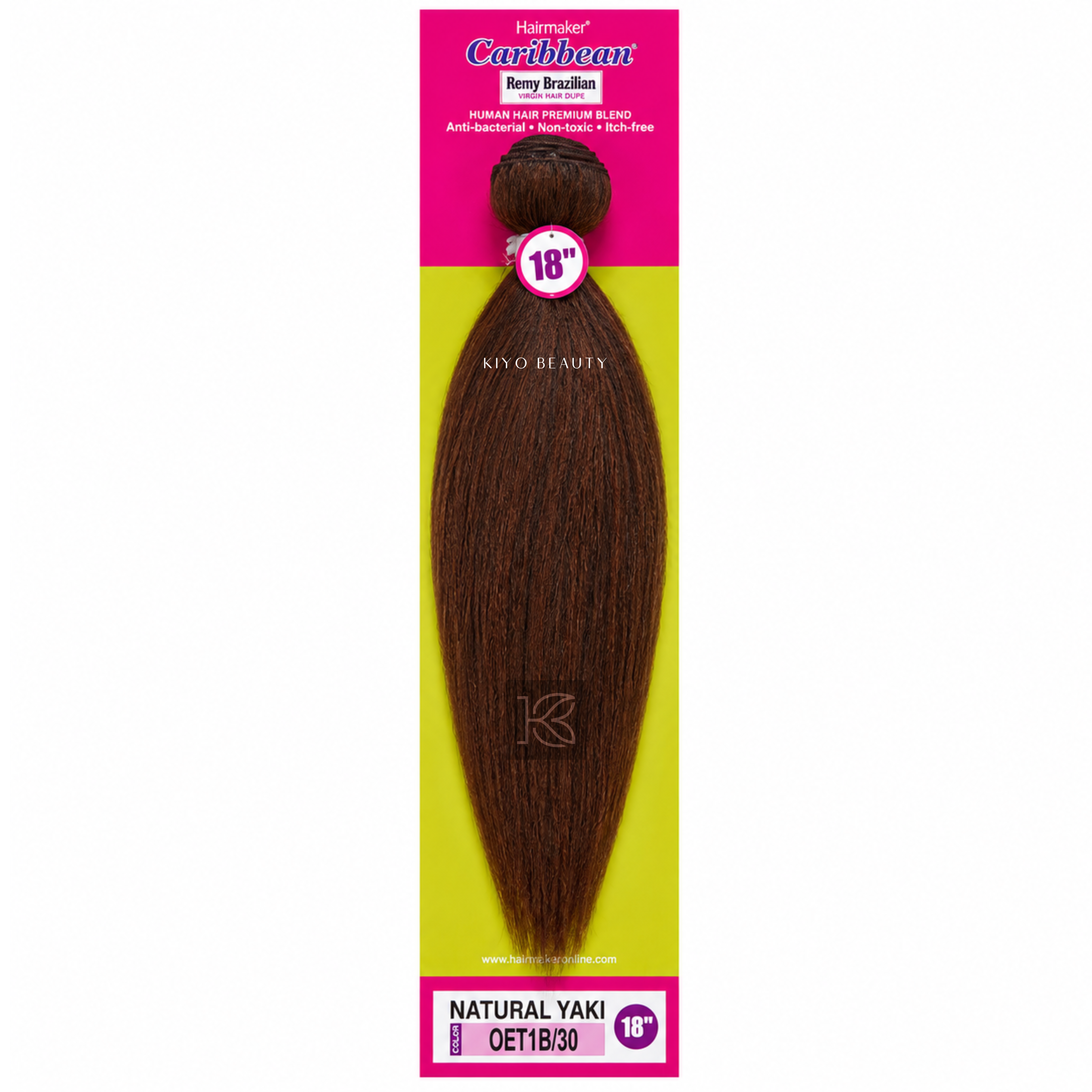 Hairmaker Remy Brazilian Natural Yaki 18" (OET1B/30)