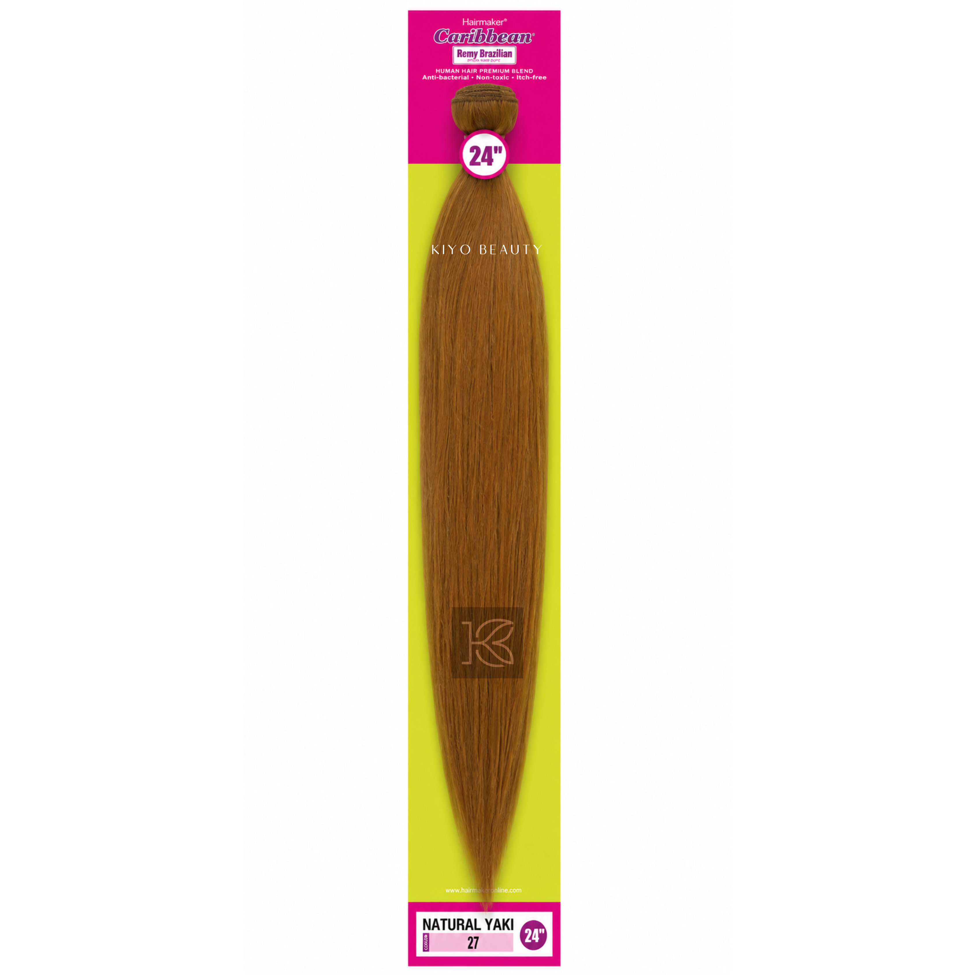Hairmaker Remy Brazilian Natural Yaki 24"