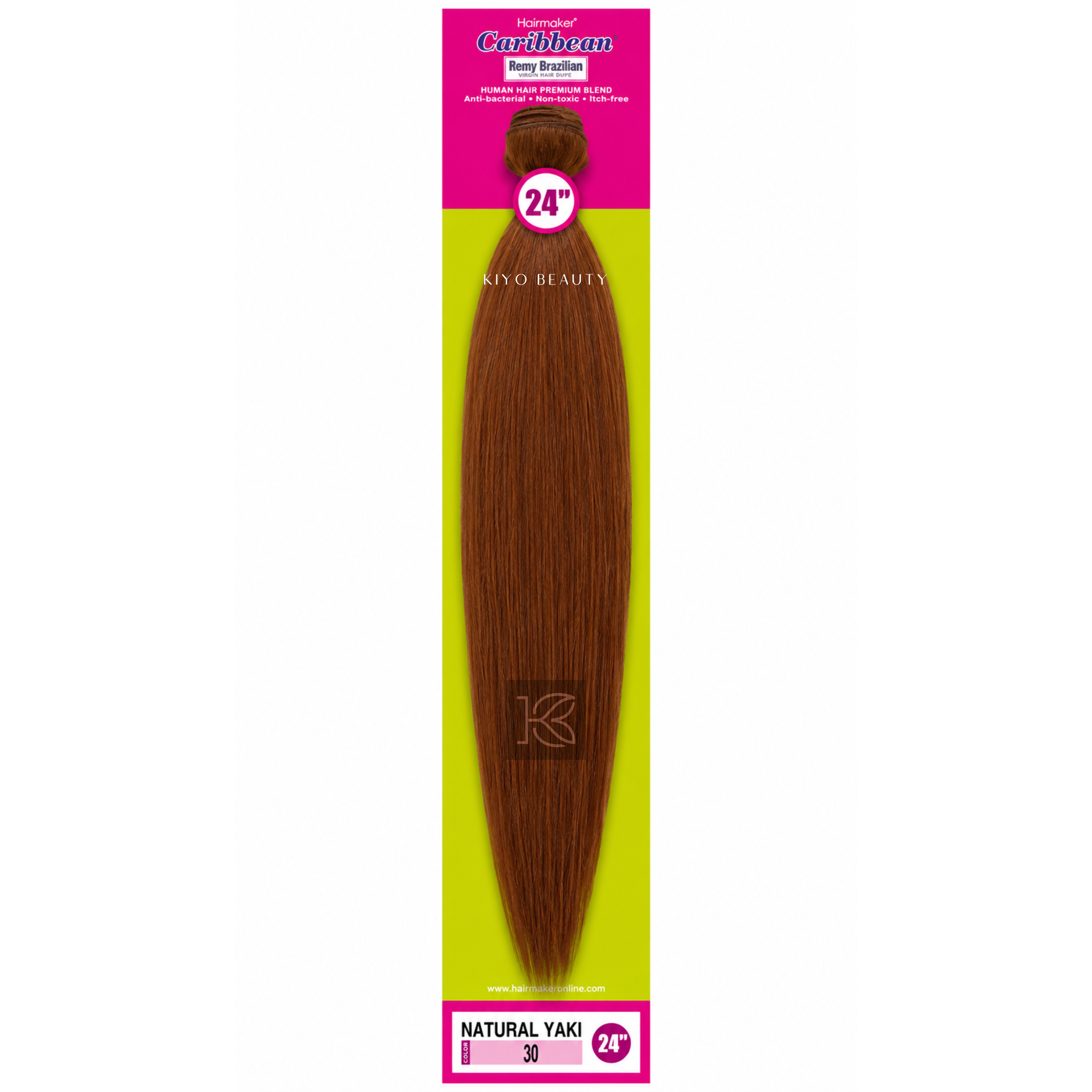 Hairmaker Remy Brazilian Natural Yaki 24"