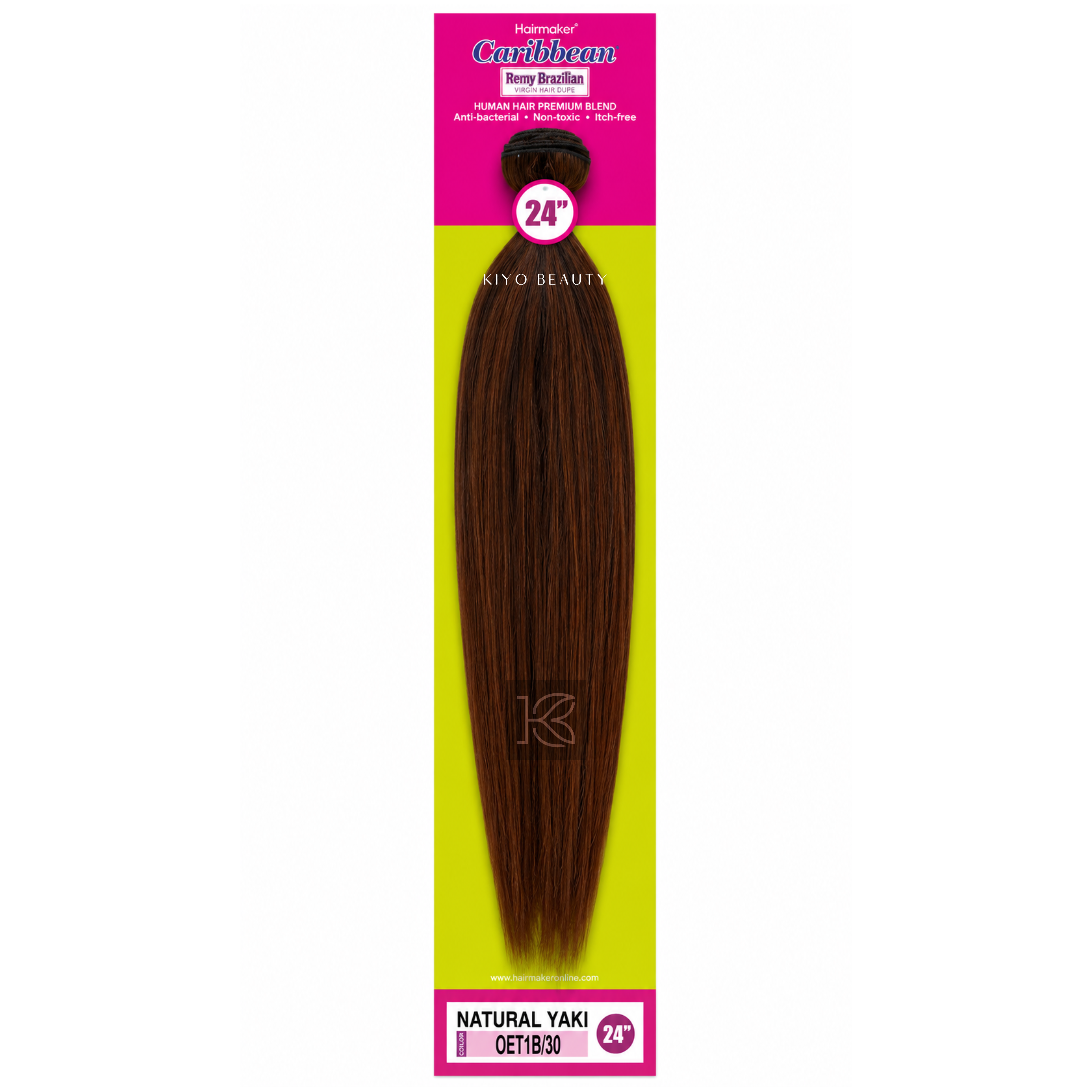 Hairmaker Remy Brazilian Natural Yaki 24"