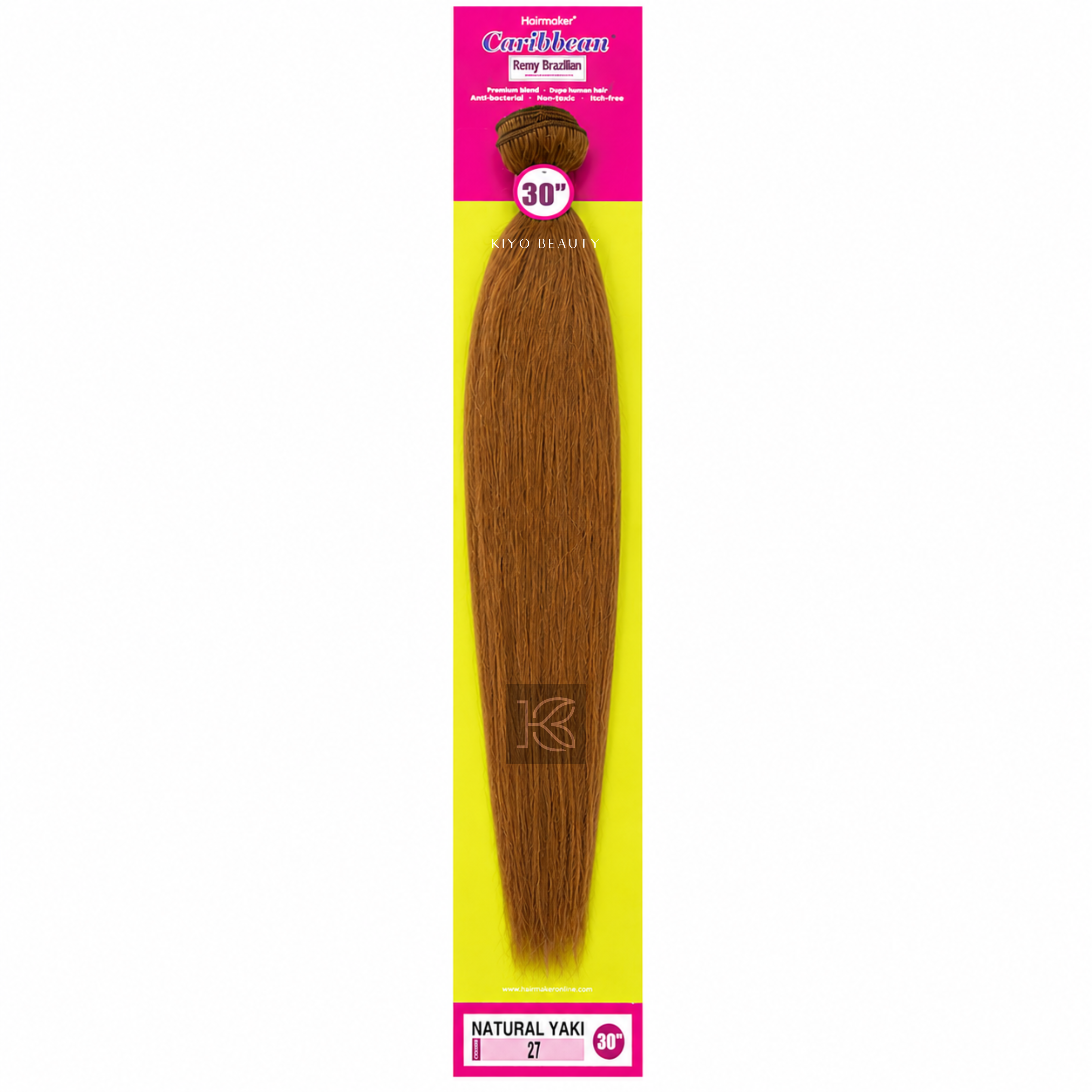 Hairmaker Remy Brazilian Natural Yaki 30"