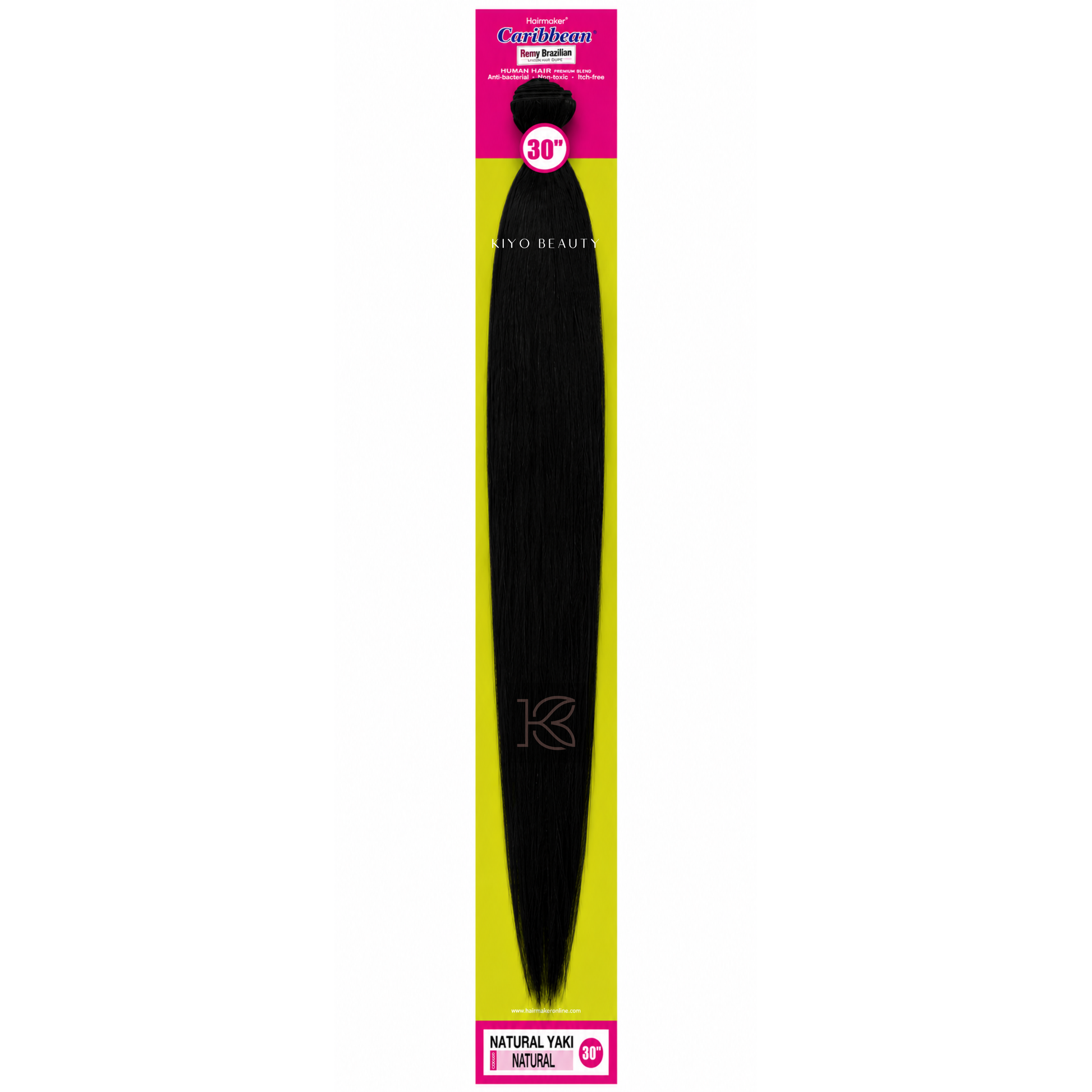 Hairmaker Remy Brazilian Natural Yaki 30" (Natural)