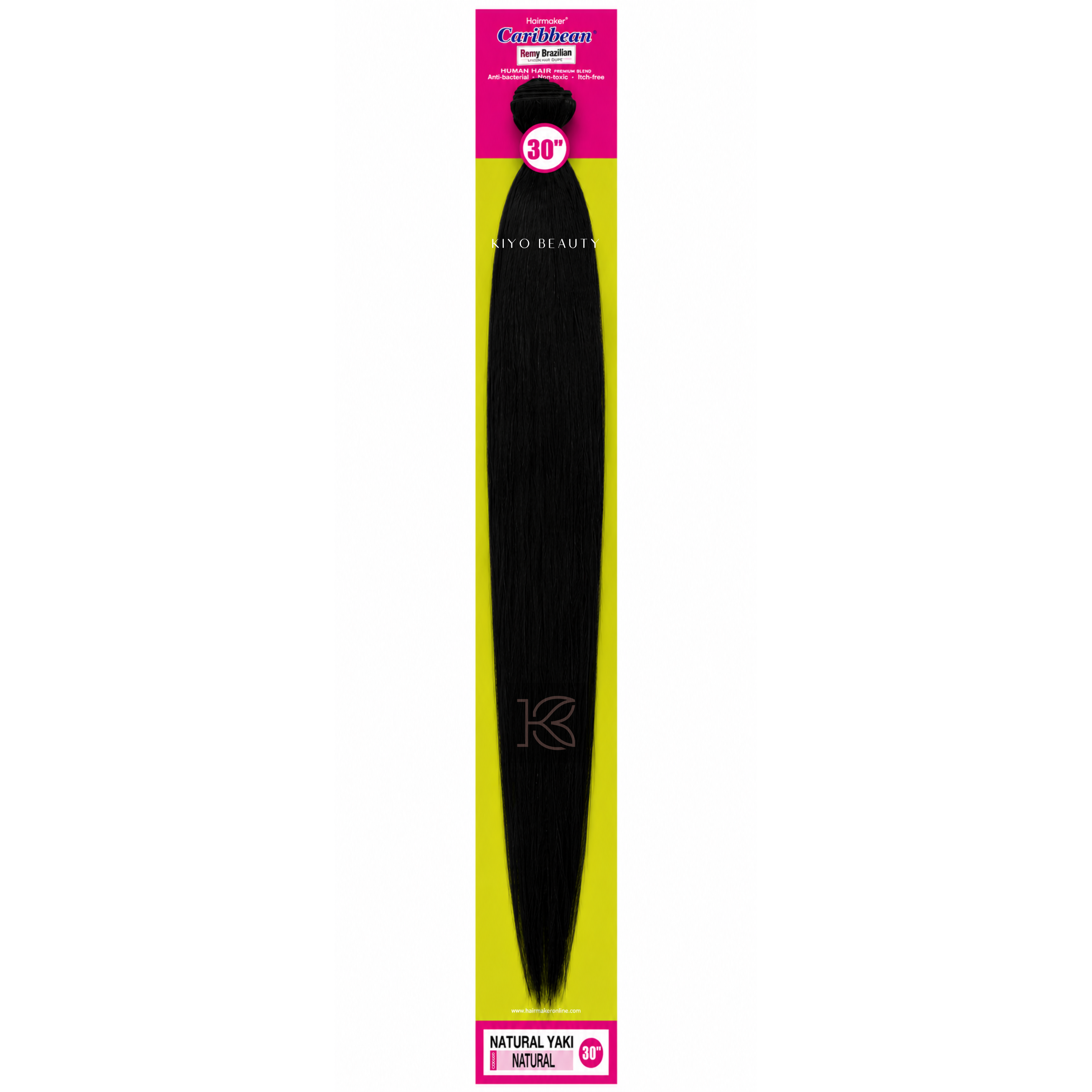 Hairmaker Remy Brazilian Natural Yaki 30" (Natural)