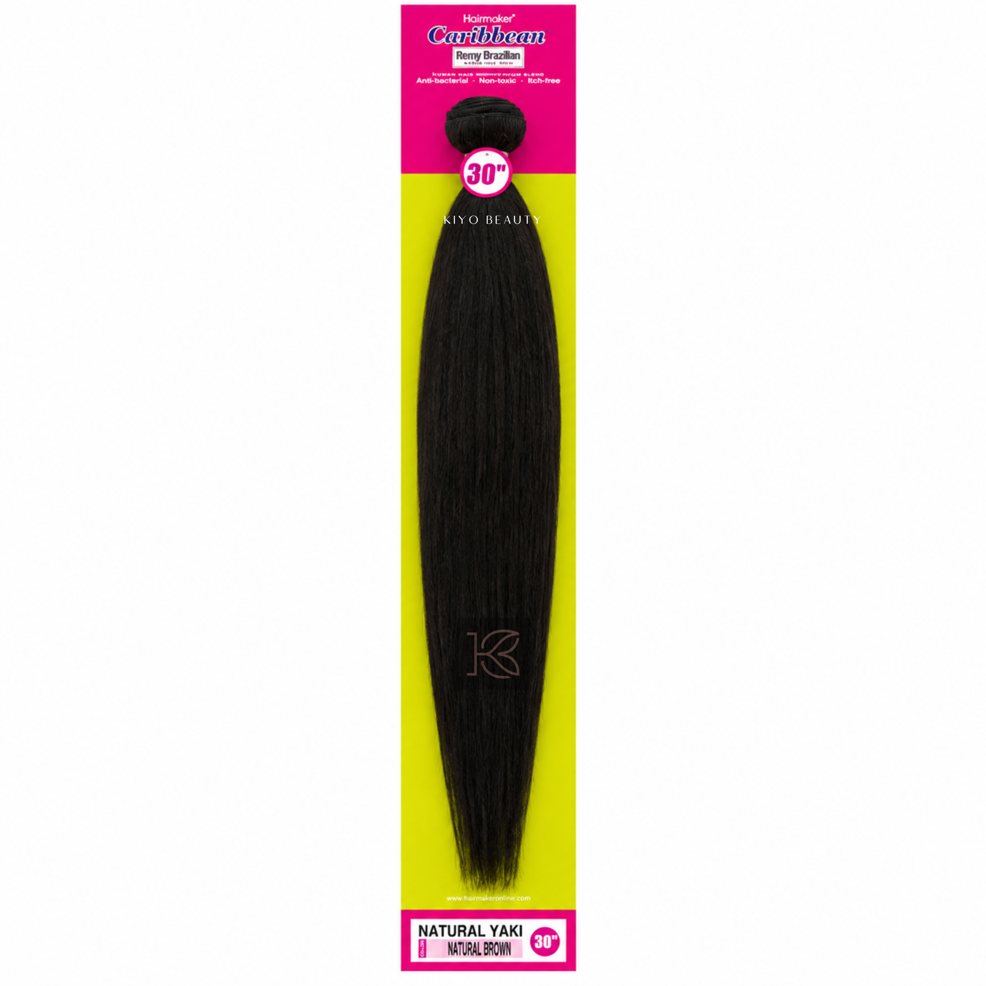 Hairmaker Remy Brazilian Natural Yaki 30"