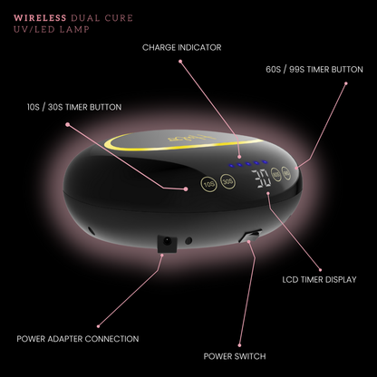 Halo LED Advanced Lamp - Black &amp; Gold (Wired)