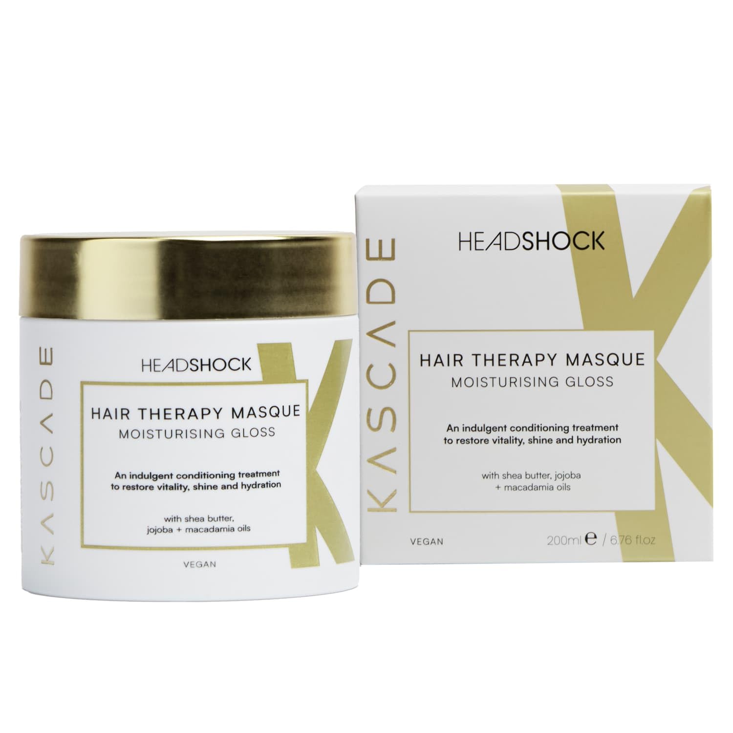 HeadShock Kascade Hair Therapy Masque 200ml
