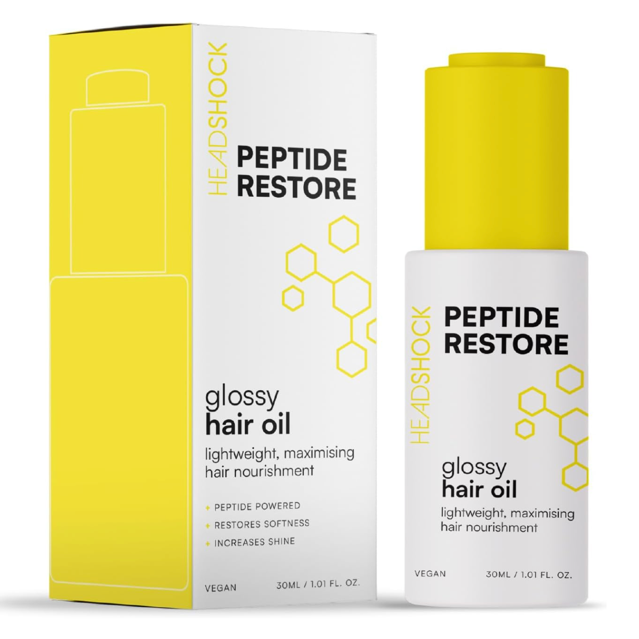 HeadShock Peptide Restore Glossy Hair Oil 30ml