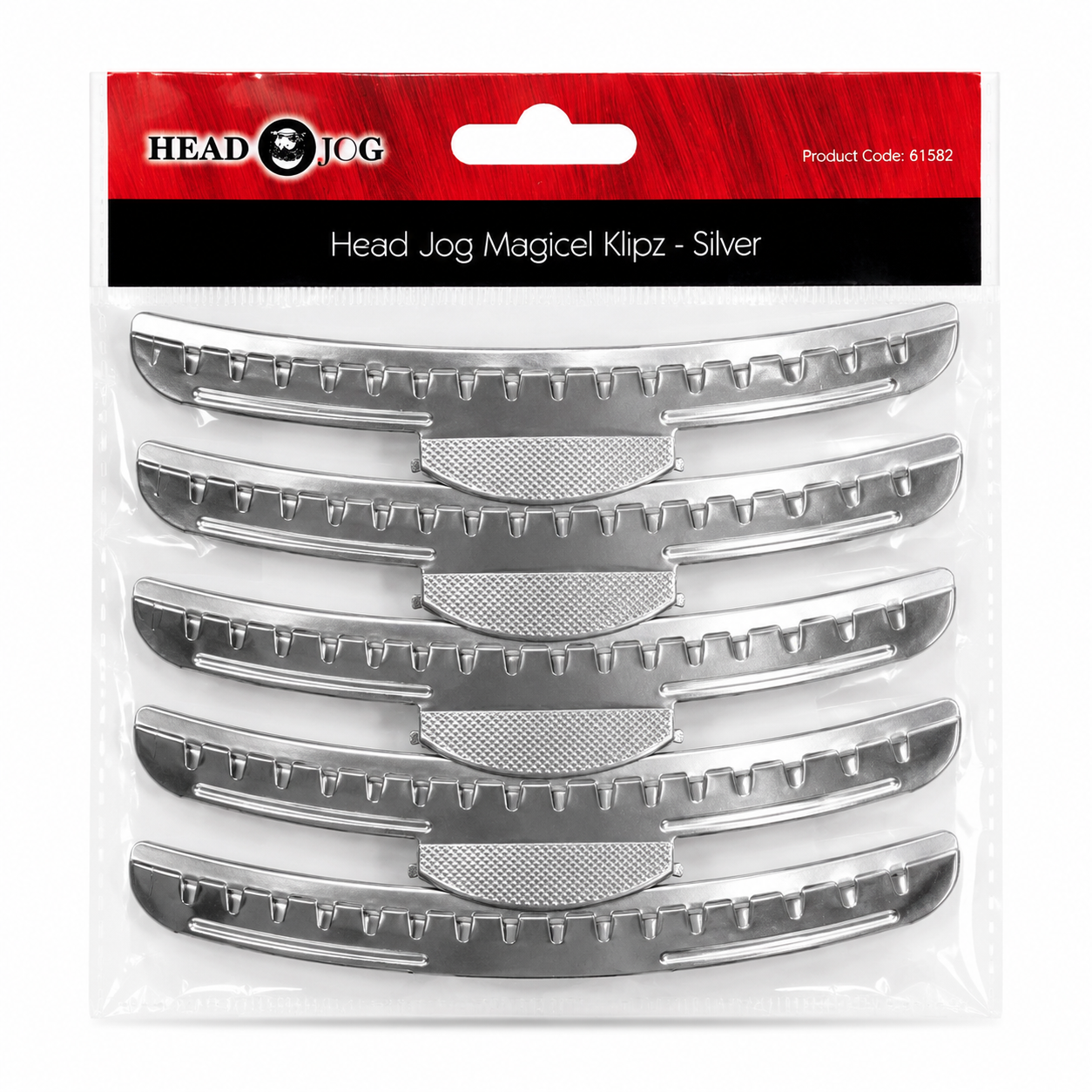 Head Jog Magicel Klipz 4 Pack - Silver