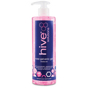 Hive Solutions Rose Galvanic Gel 500ml for sensitive skin, professional conductive facial gel with rose extract for galvanic treatments to soothe and hydrate skin.

