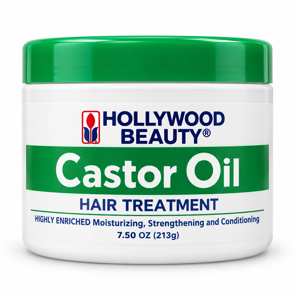 Hollywood Beauty Castor Oil Hair Treatment 7.5oz enriched with castor oil jojoba oil cocoa butter aloe vera and vitamin E for dry hair and scalp