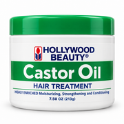Hollywood Beauty Castor Oil Hair Treatment 7.5oz enriched with castor oil jojoba oil cocoa butter aloe vera and vitamin E for dry hair and scalp